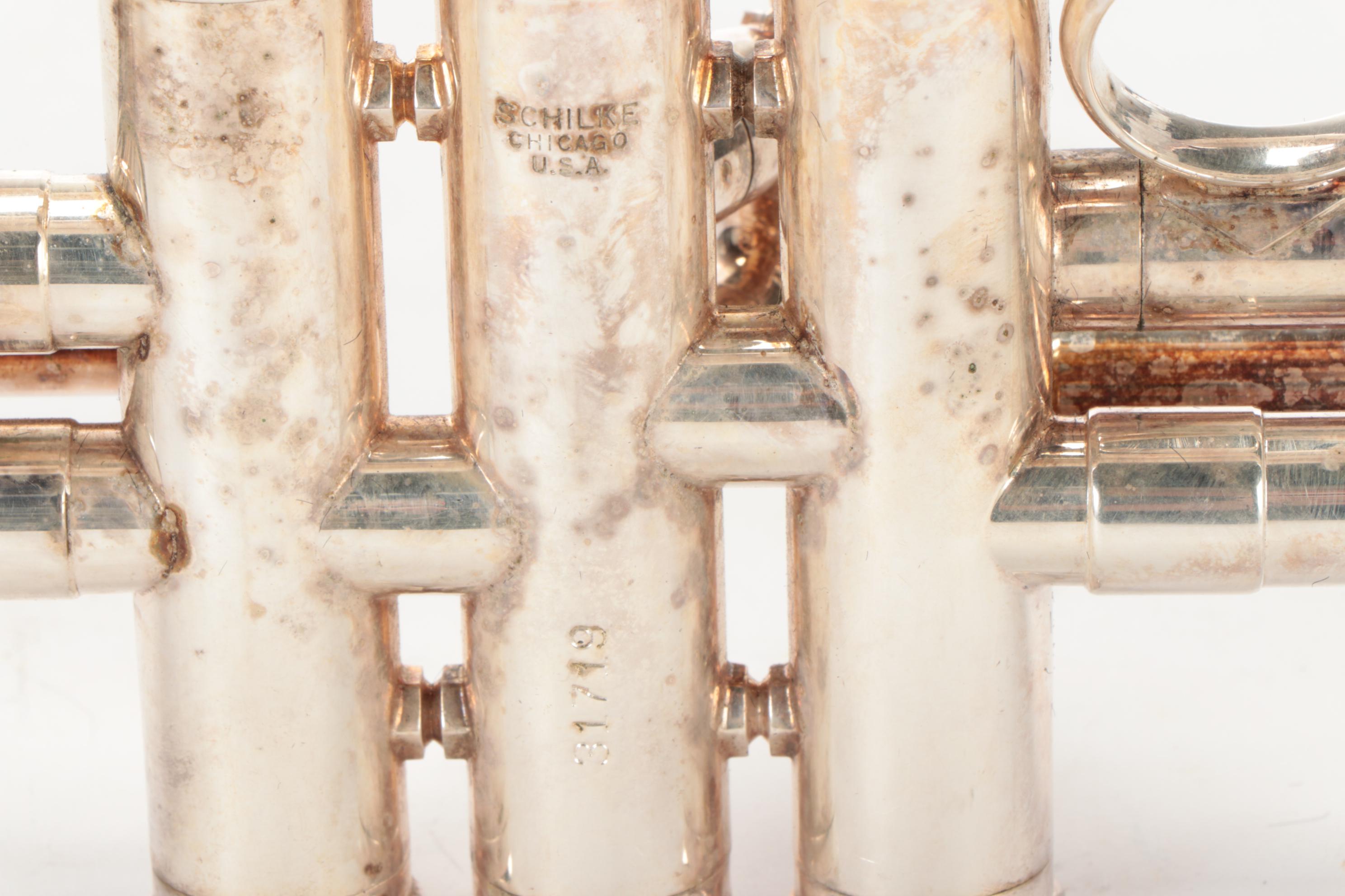 Schilke S32 Silver Plate Bb Trumpet with Case, Mute, and Mouthpieces