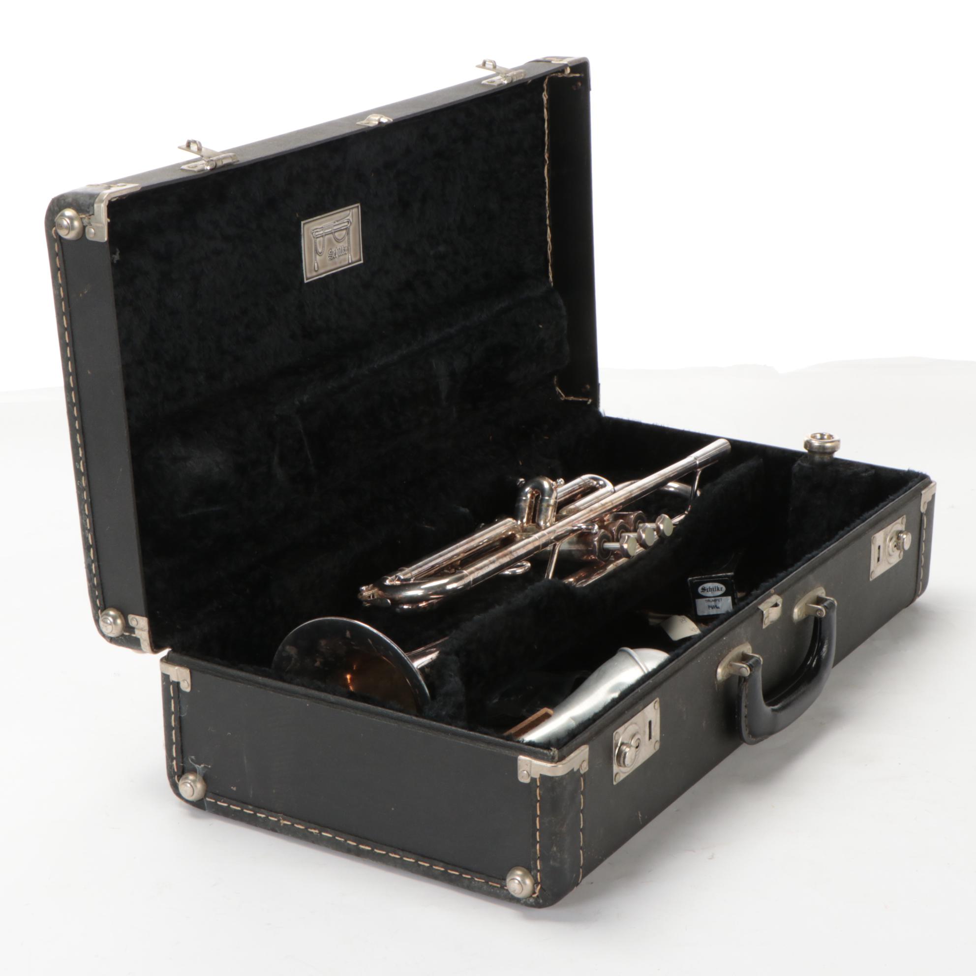 Schilke S32 Silver Plate Bb Trumpet with Case, Mute, and Mouthpieces