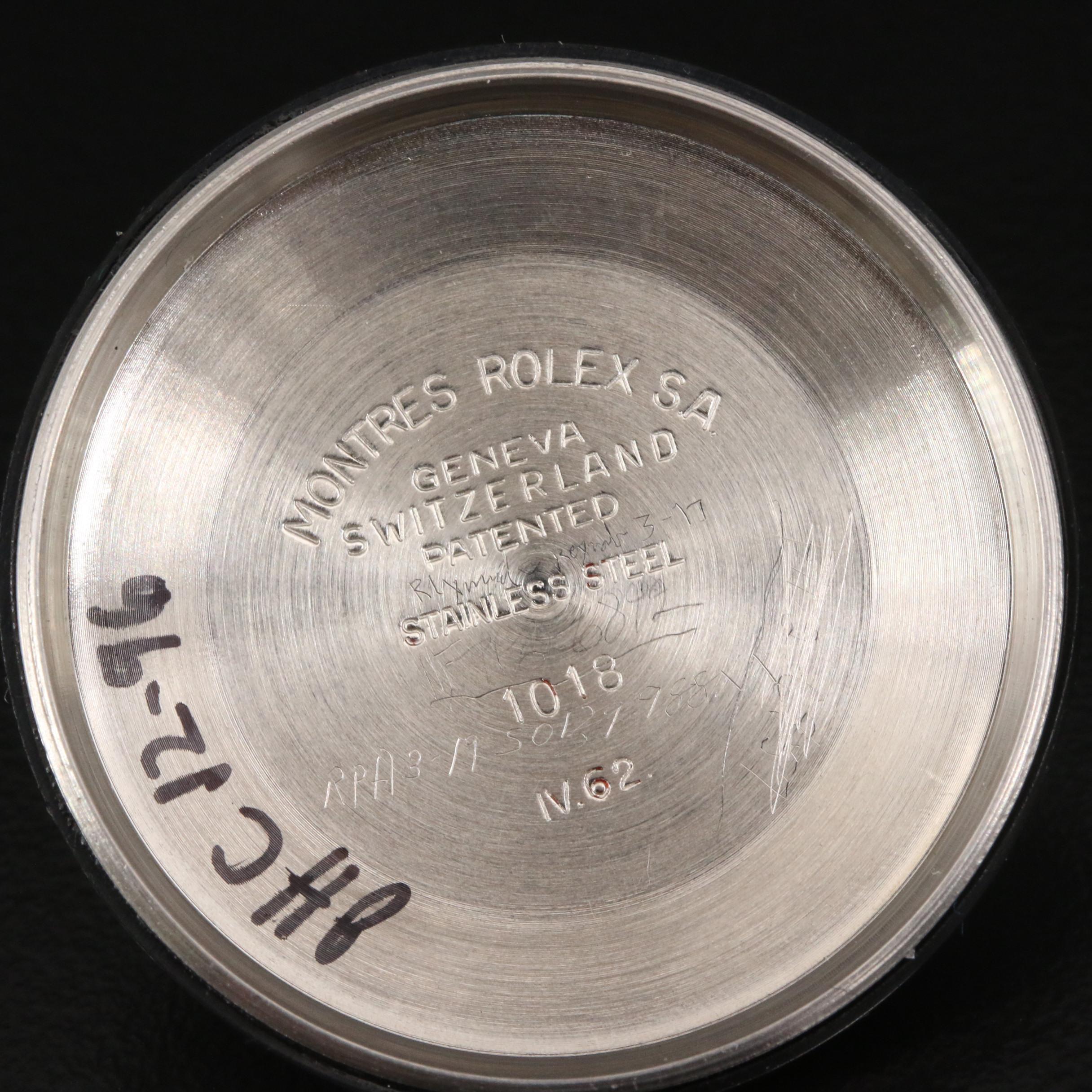 1962 Rolex Oyster Perpetual "1018 Jumbo" Watch