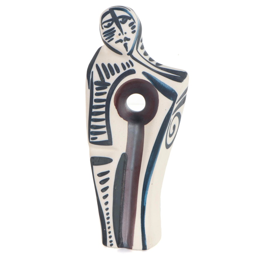 Alfonso Otero Regal Abstract Porcelain Sculpture, Late 20th Century