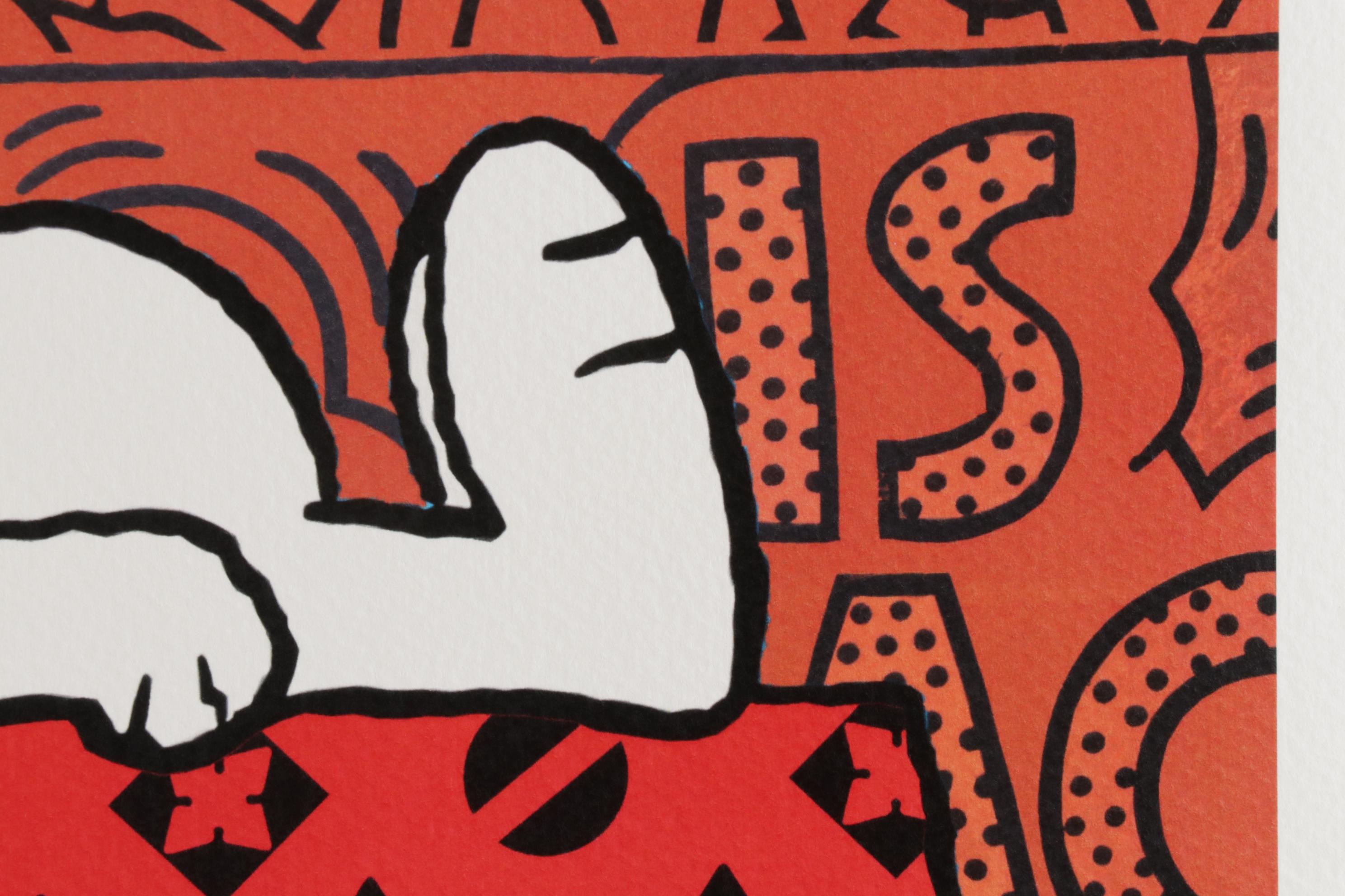 Death NYC Pop Art Graphic Print of Snoopy Daydreaming of Keith Haring, 2020