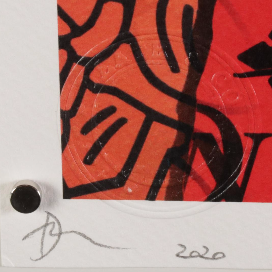 Death NYC Pop Art Graphic Print of Snoopy Daydreaming of Keith Haring, 2020