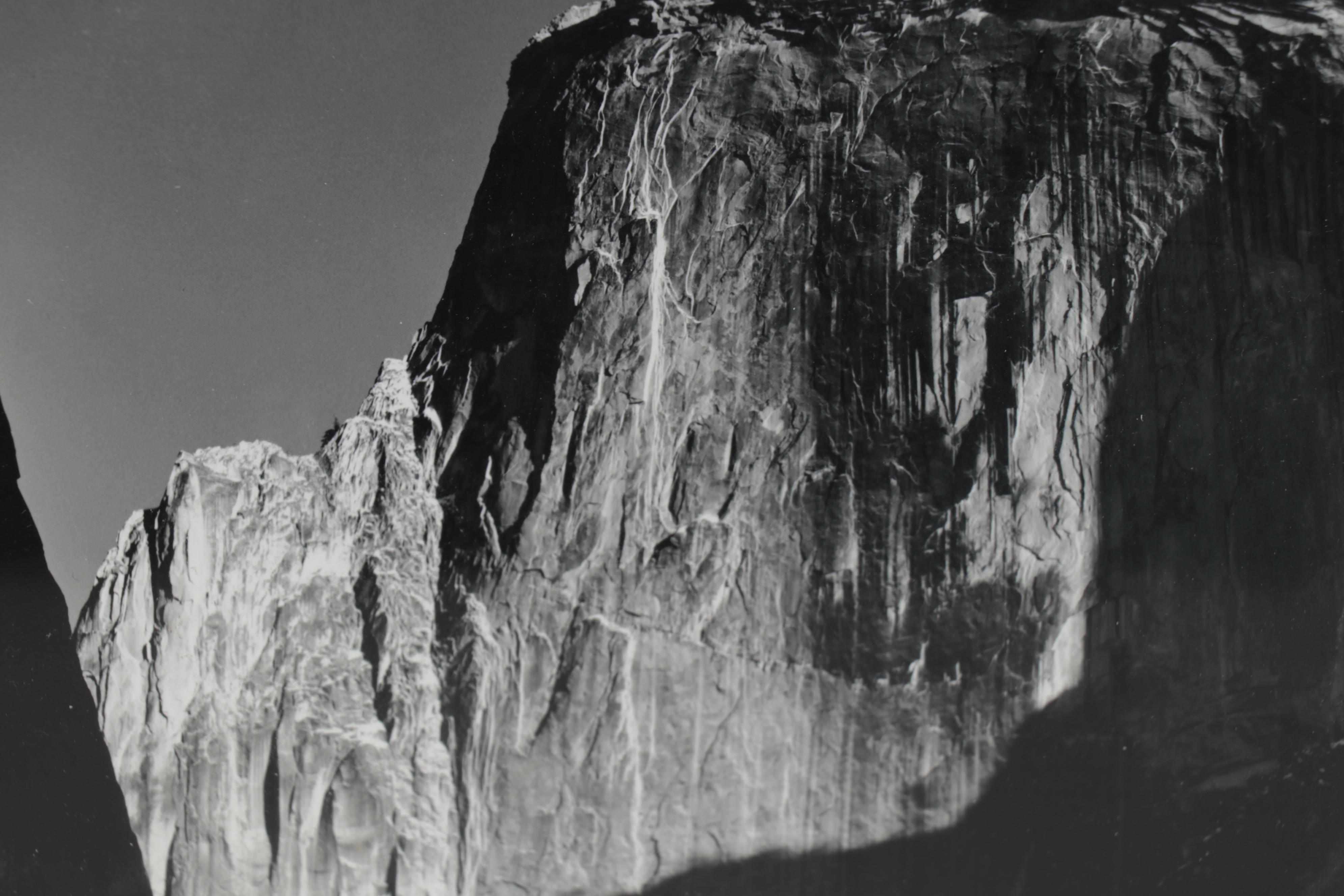 Ansel Adams Reprint Silver Gelatin Photograph "Moon and Half Dome," 1992
