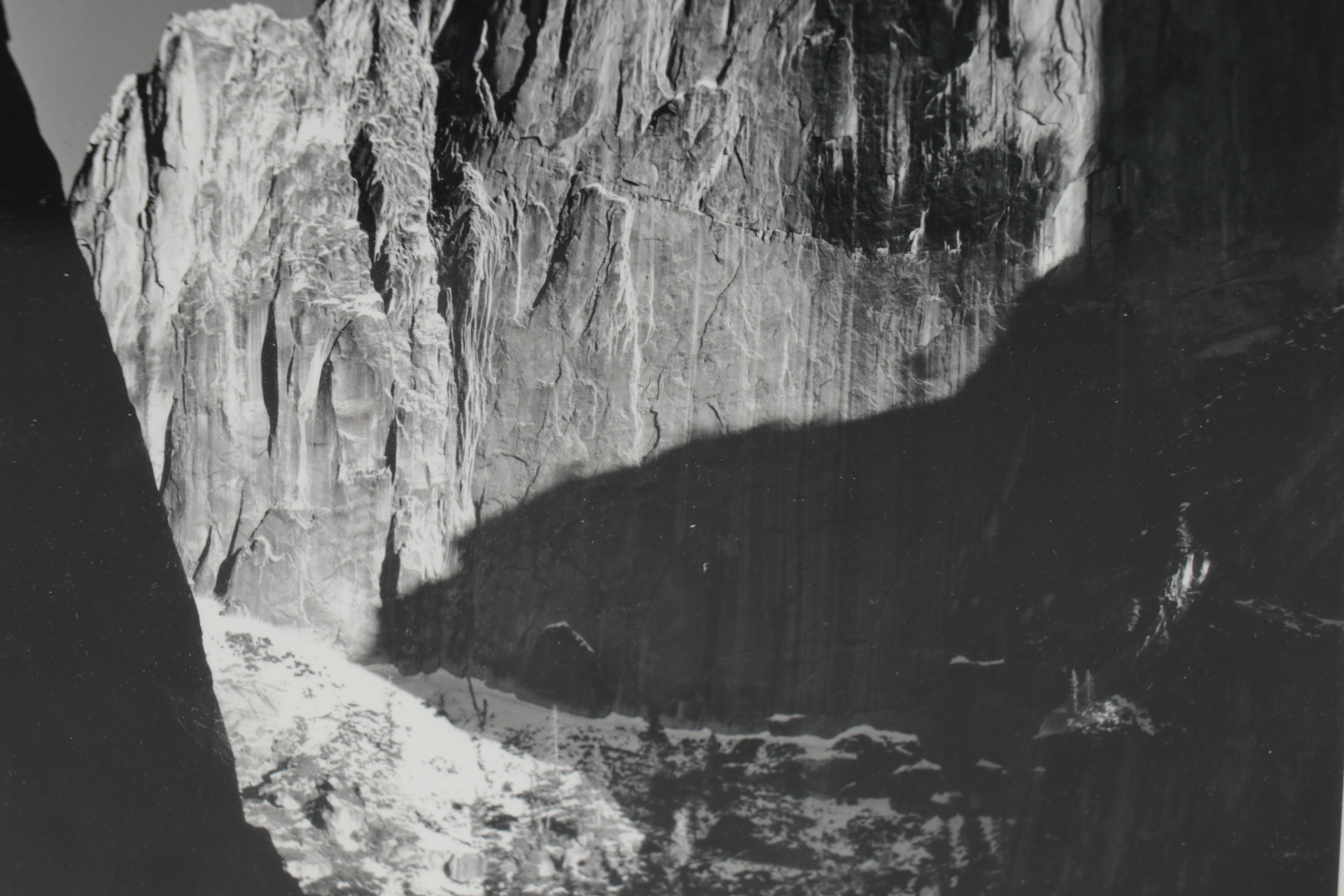 Ansel Adams Reprint Silver Gelatin Photograph "Moon and Half Dome," 1992