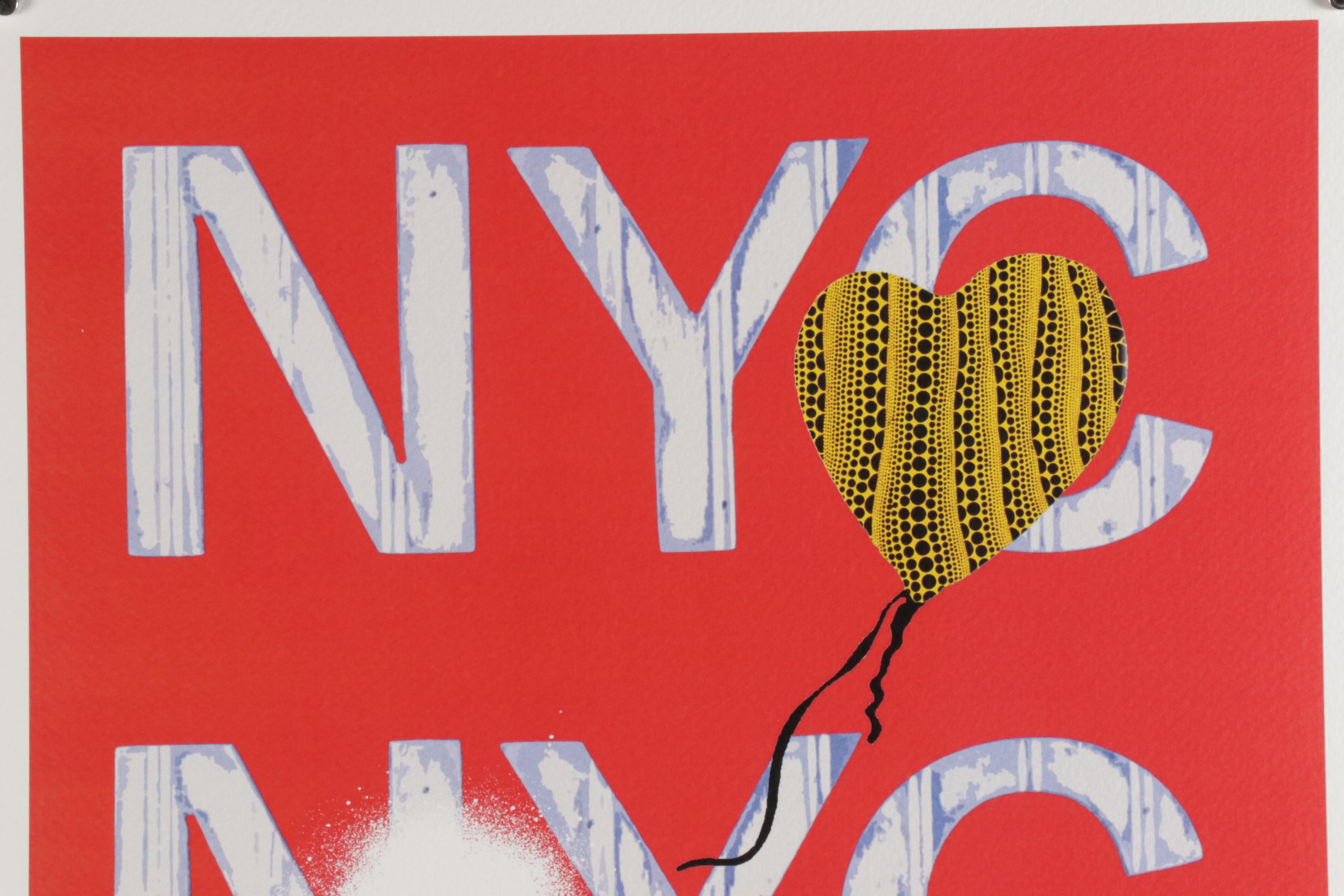 Death NYC Graphic Print Featuring Banksy's "Girl With Balloon," 2020