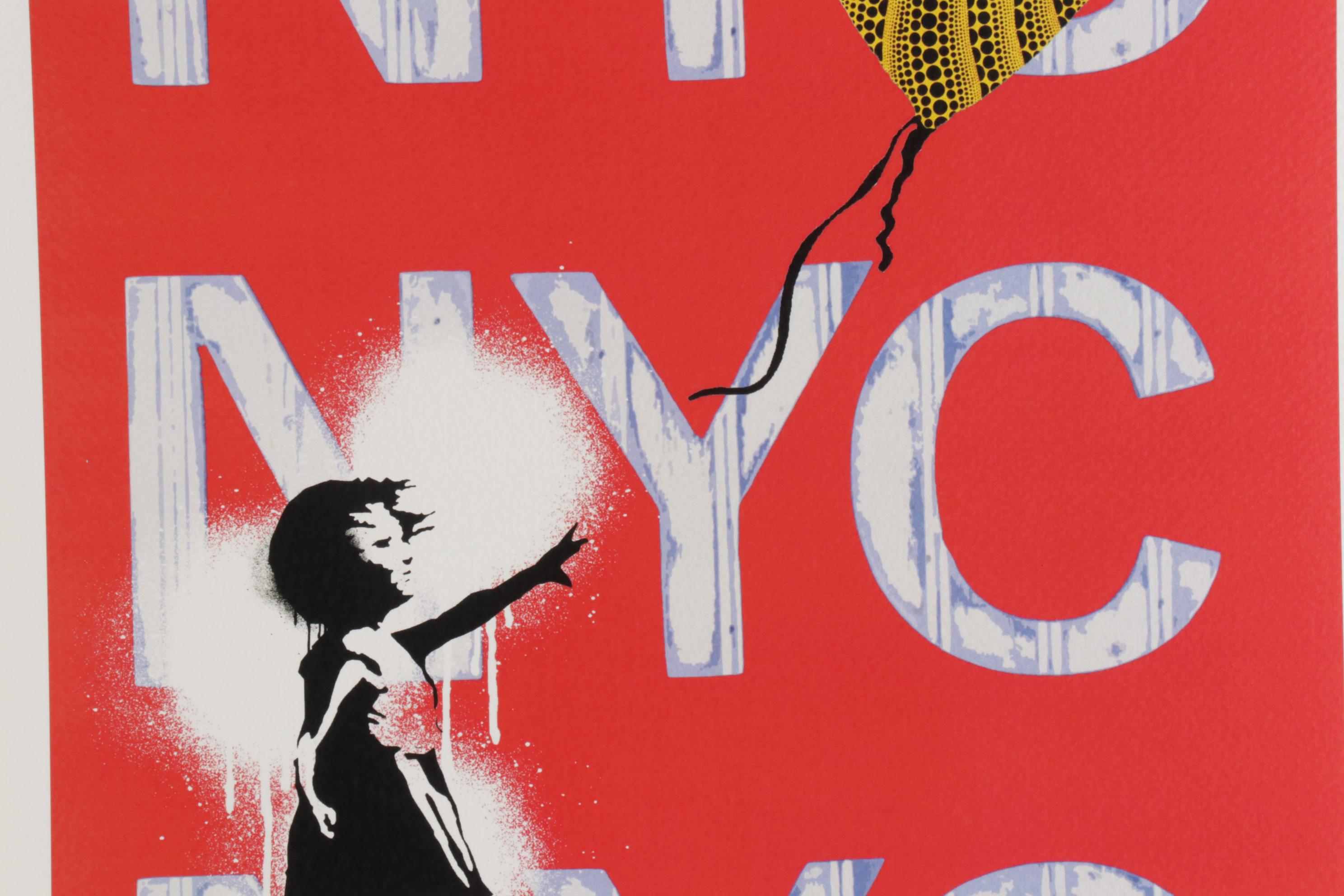 Death NYC Graphic Print Featuring Banksy's "Girl With Balloon," 2020