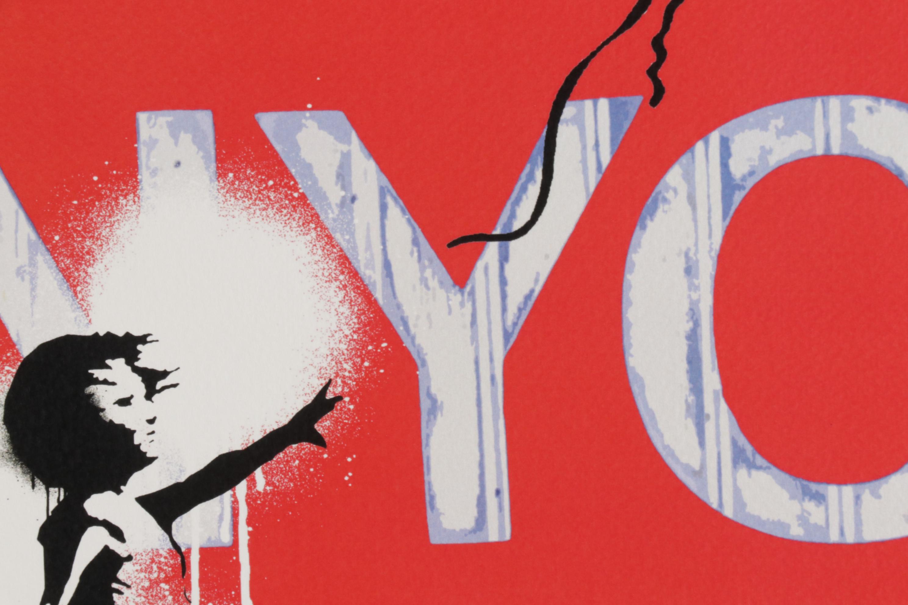 Death NYC Graphic Print Featuring Banksy's "Girl With Balloon," 2020