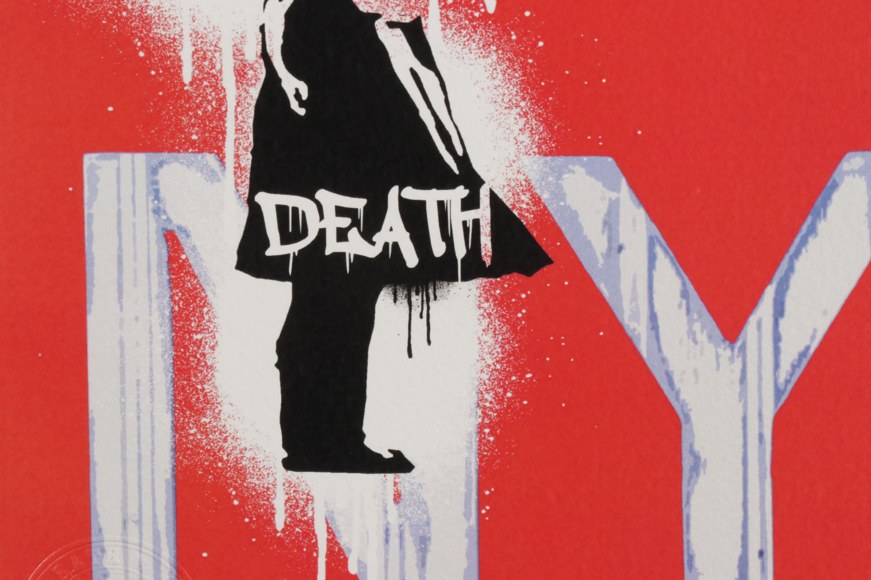 Death NYC Graphic Print Featuring Banksy's "Girl With Balloon," 2020