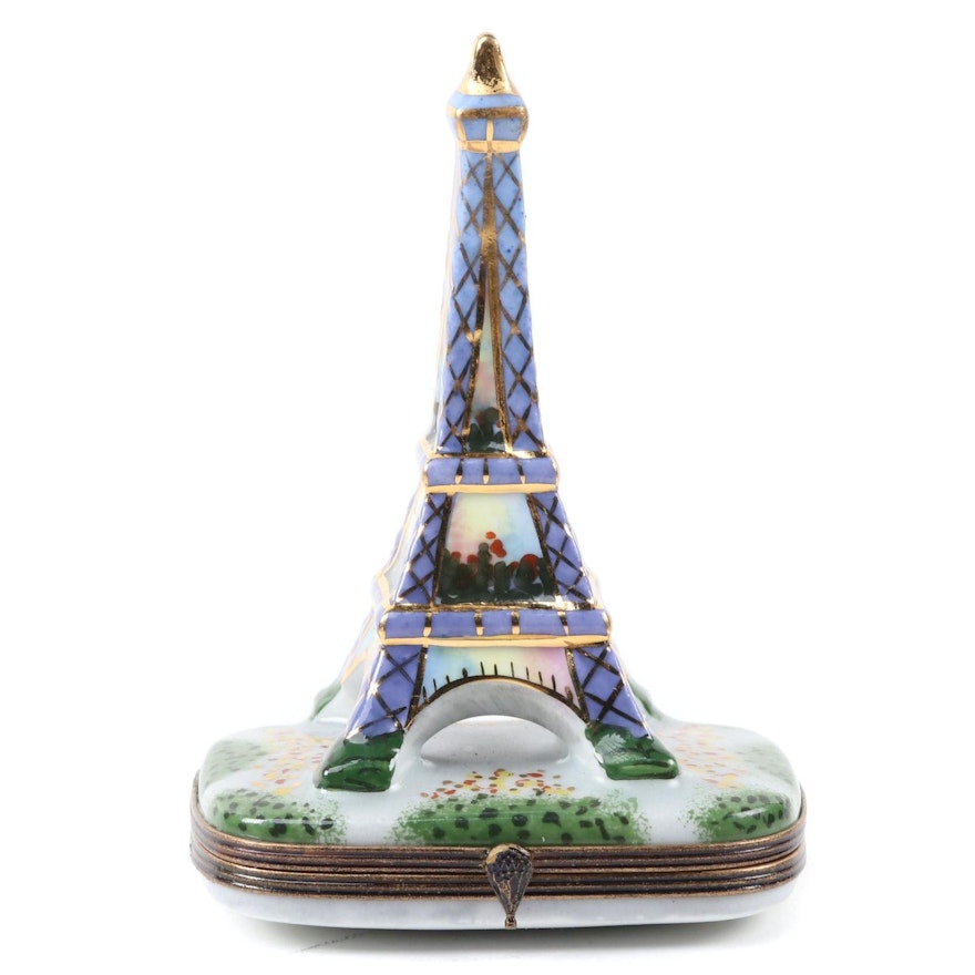 La Gloriette Hand-Painted Porcelain Eiffel Tower Limoges Box