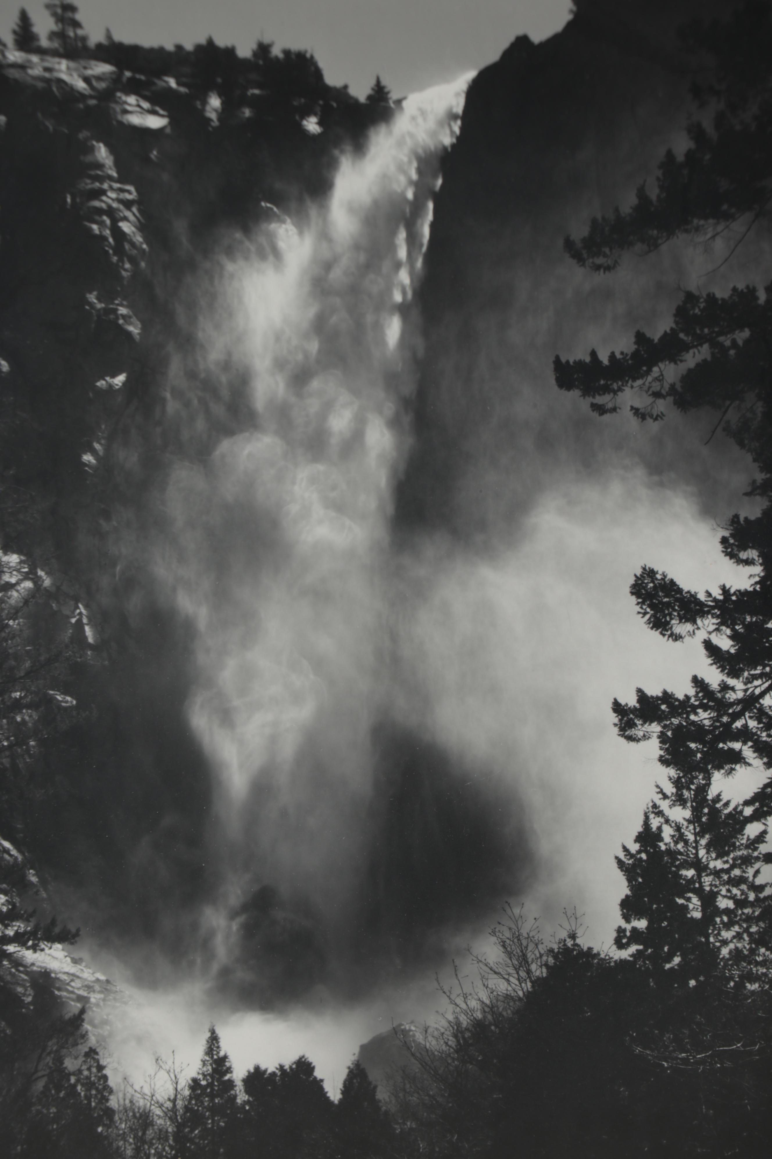 Ansel Adams Reprint Silver Gelatin Photograph "Bridalveil Fall"