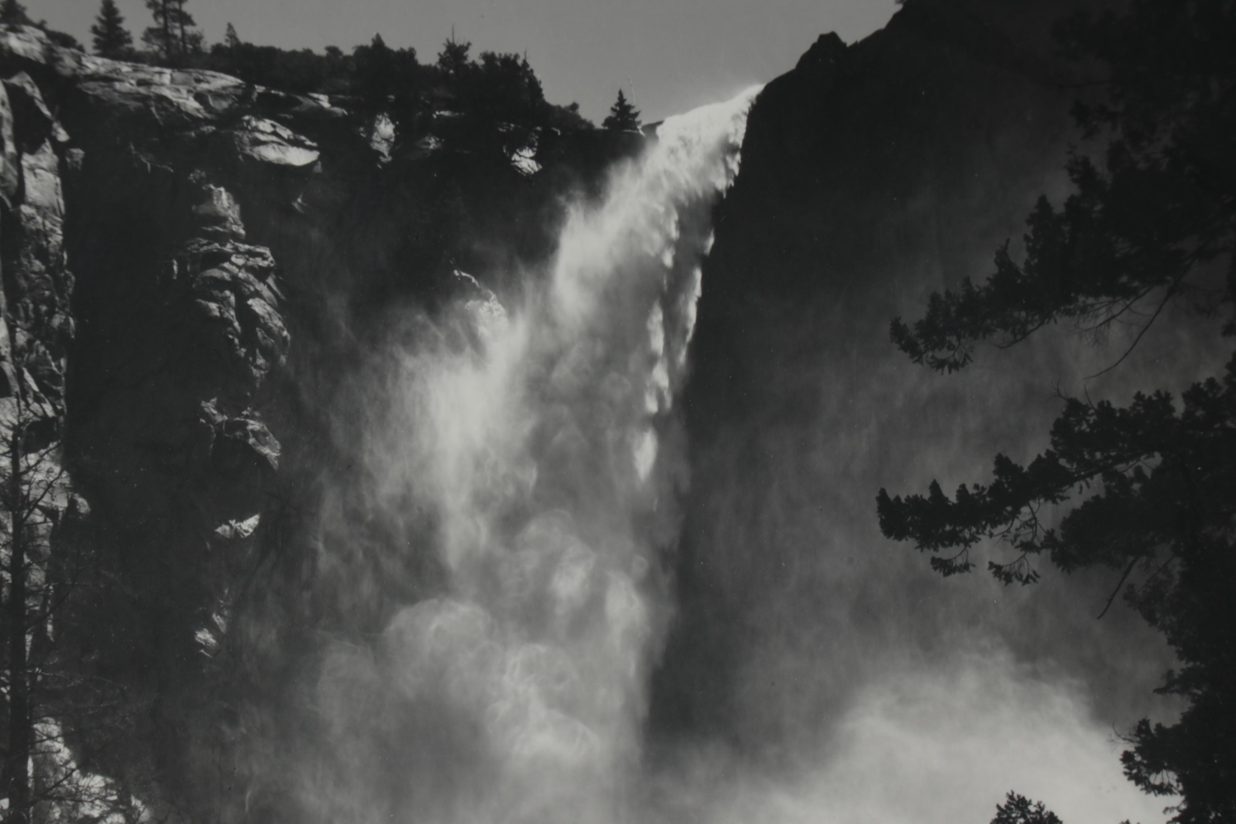 Ansel Adams Reprint Silver Gelatin Photograph "Bridalveil Fall"