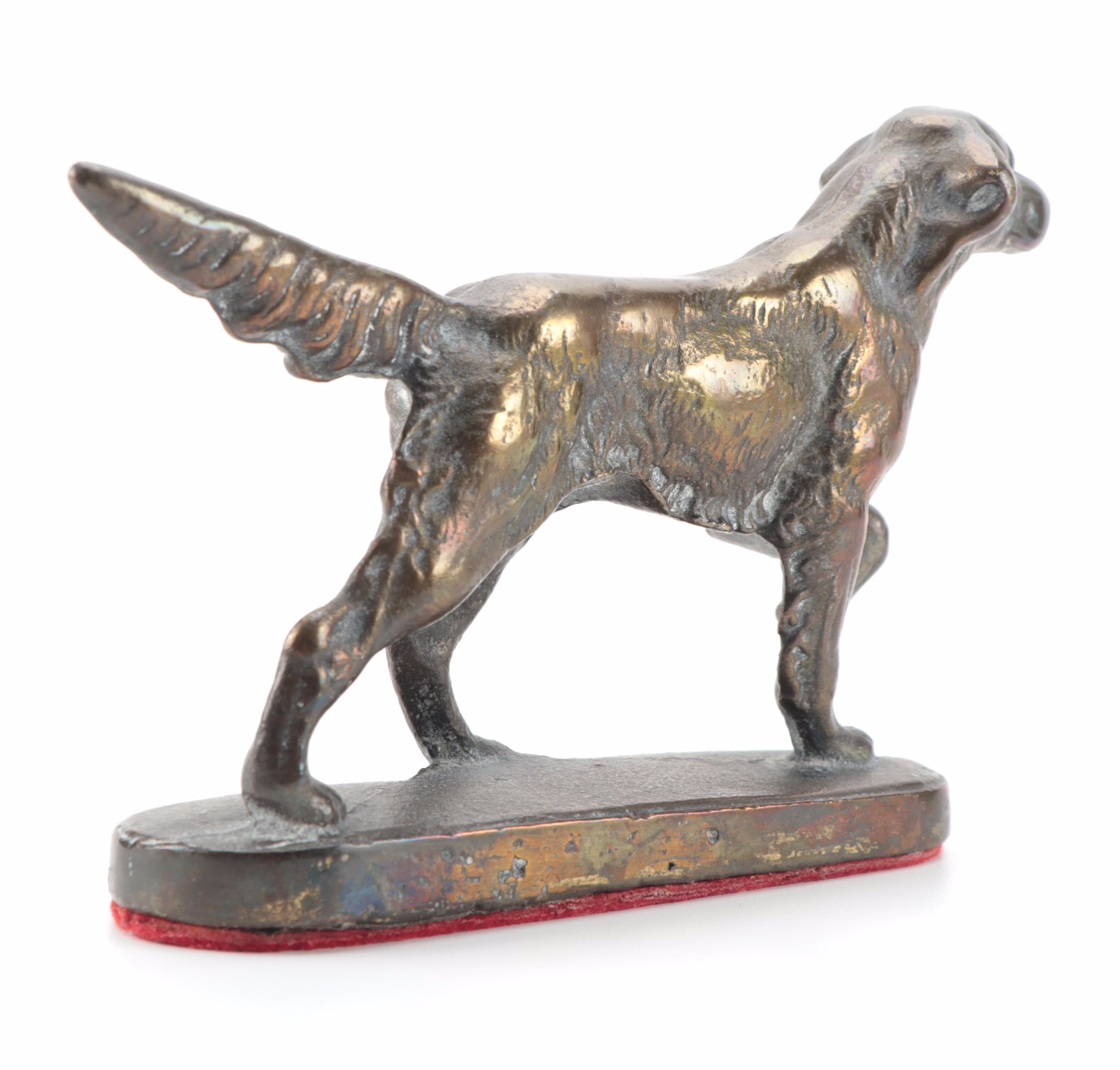 Cast Iron Sporting Dog Figurine, 20th Century