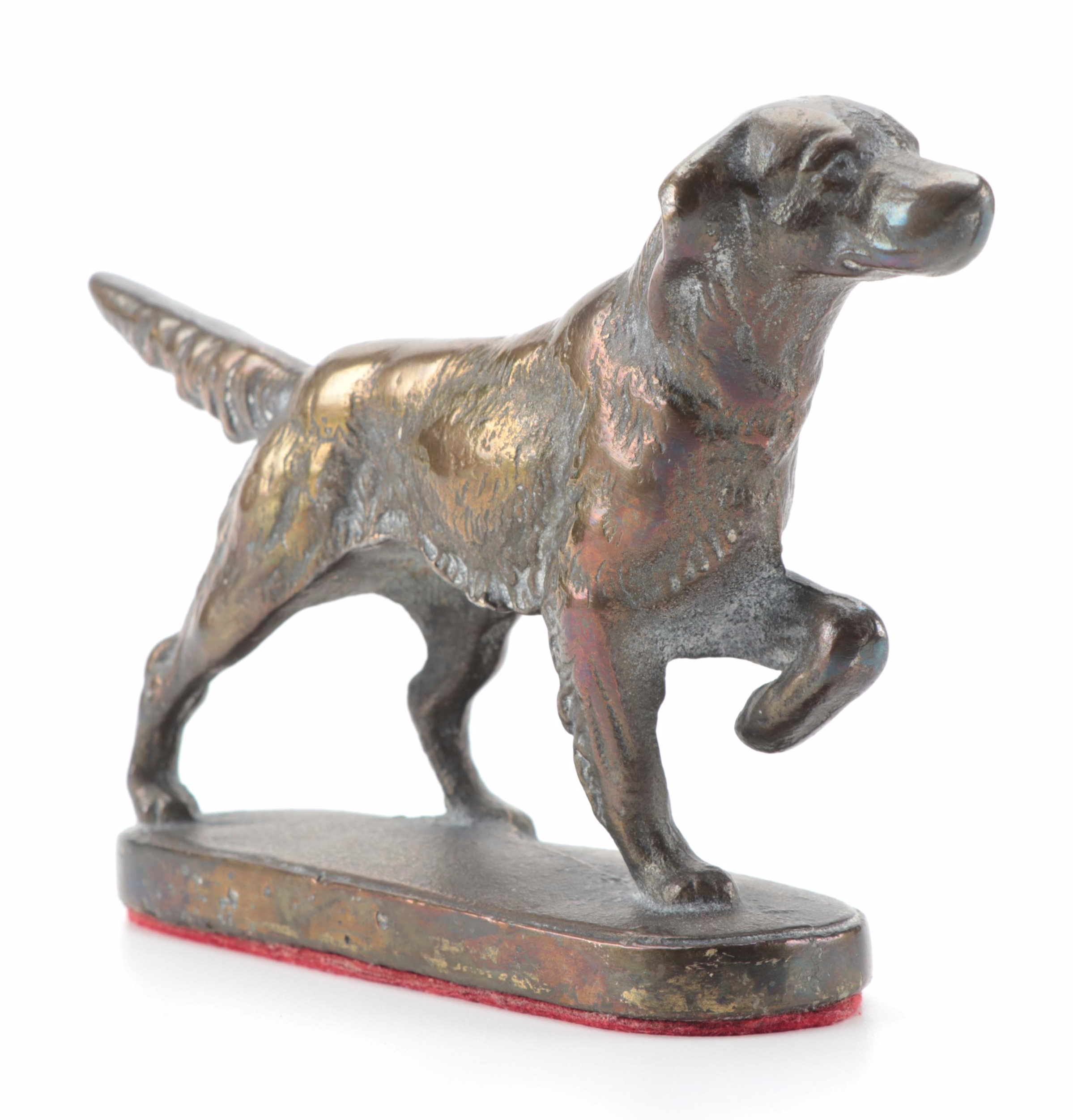 Cast Iron Sporting Dog Figurine, 20th Century