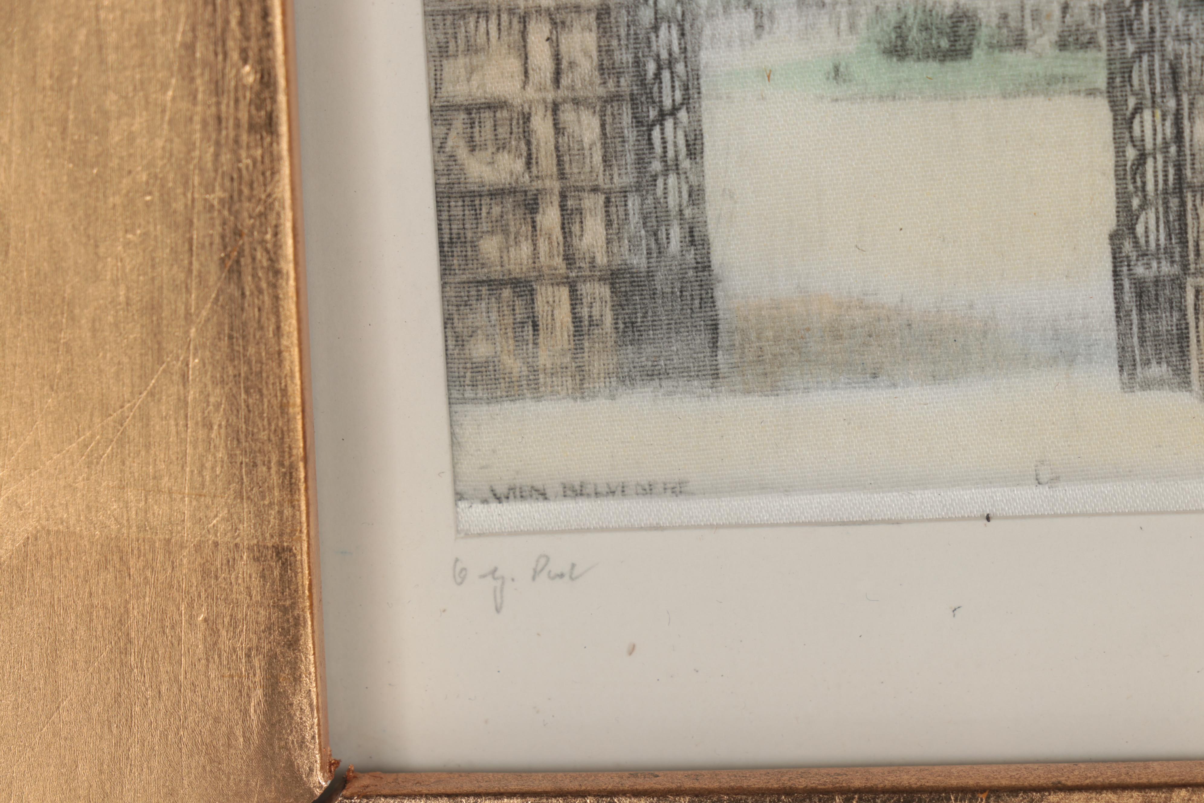 Jacques Brousseau Architectural Etching with Photomechanical Prints