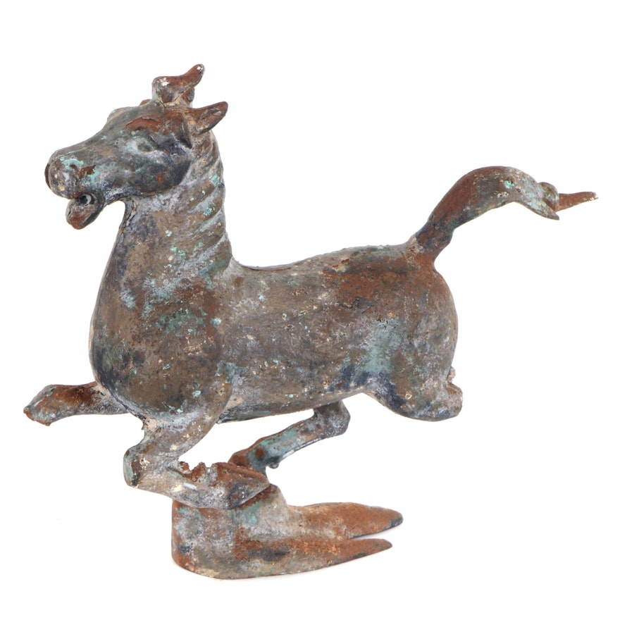 Bronze Sculpture of Galloping Horse