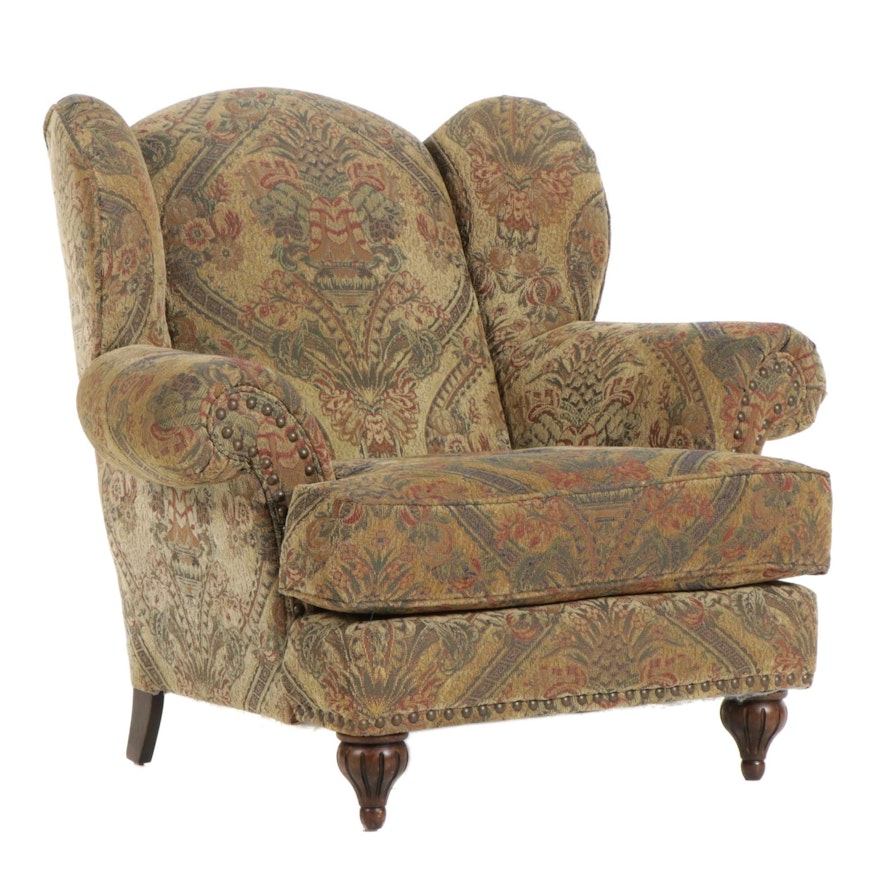 Alan White Upholstered Wingback Armchair, Late 20th Century