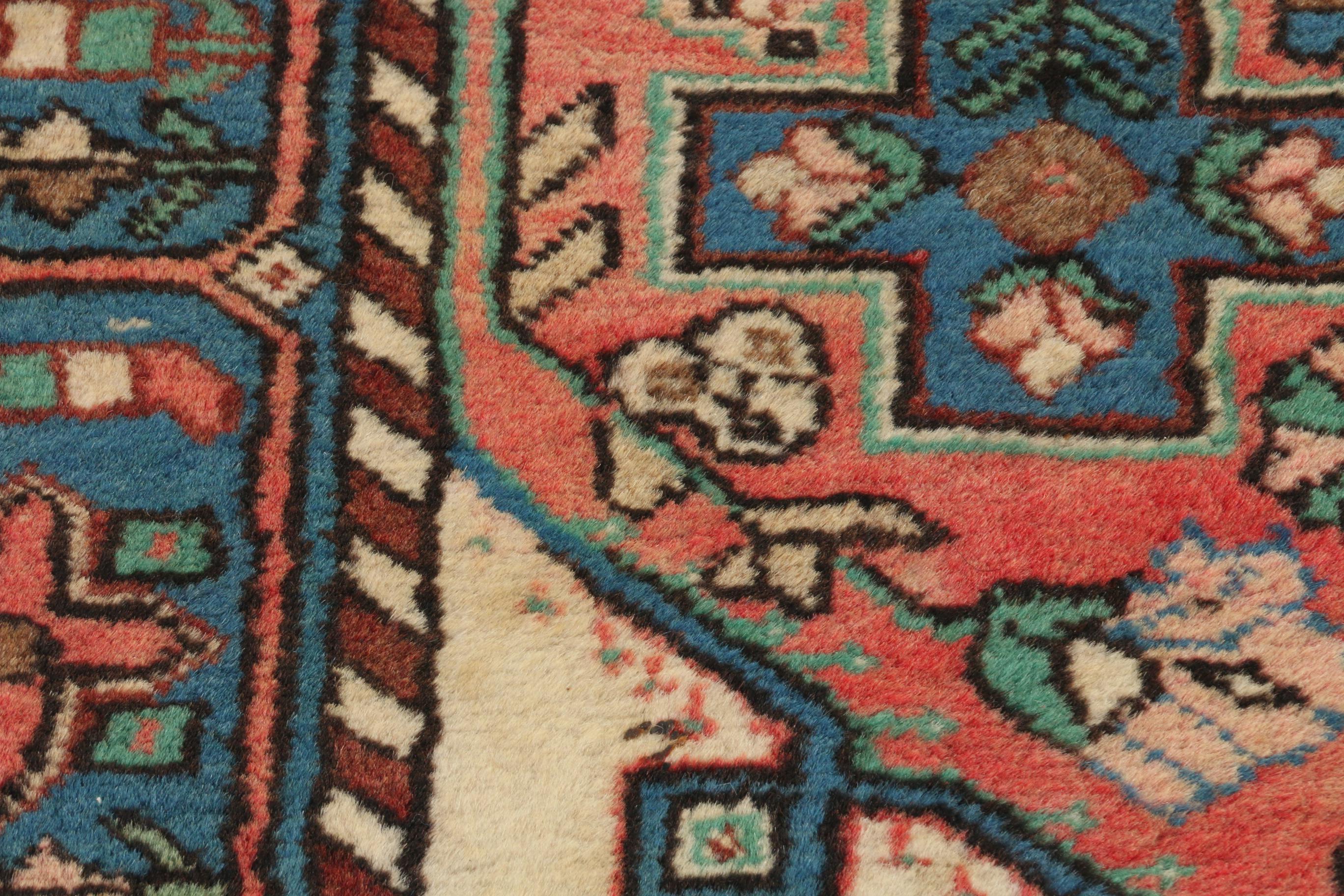 4'4 x 6'5 Hand-Knotted Persian Hamadon Wool Area Rug