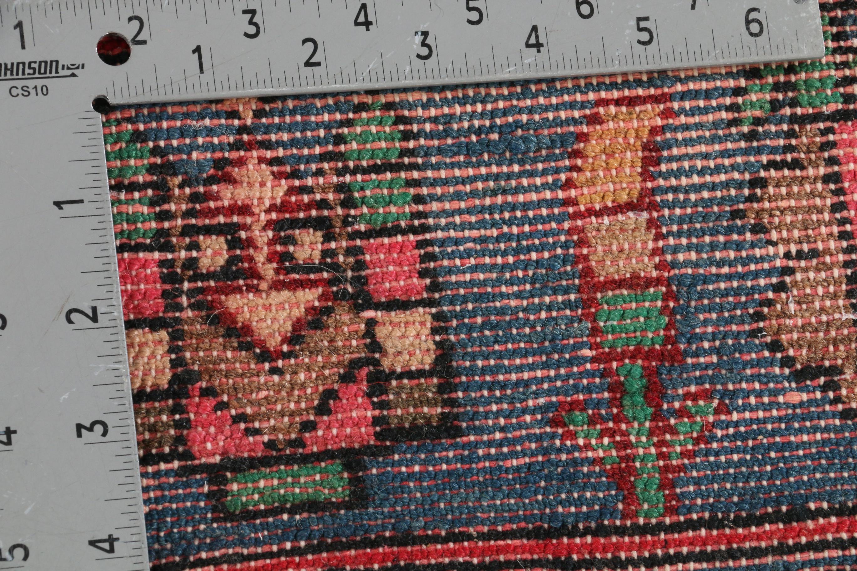 4'4 x 6'5 Hand-Knotted Persian Hamadon Wool Area Rug