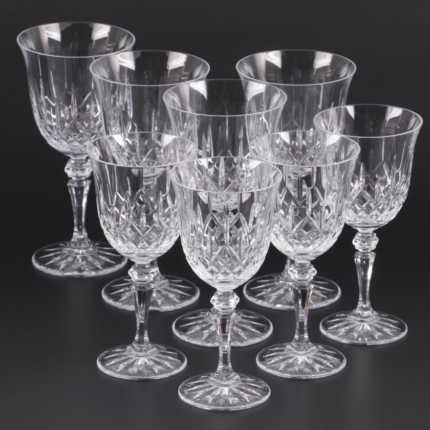 Galway "Longford" Crystal Water Goblets and Red Wine Glasses, 1985–2006