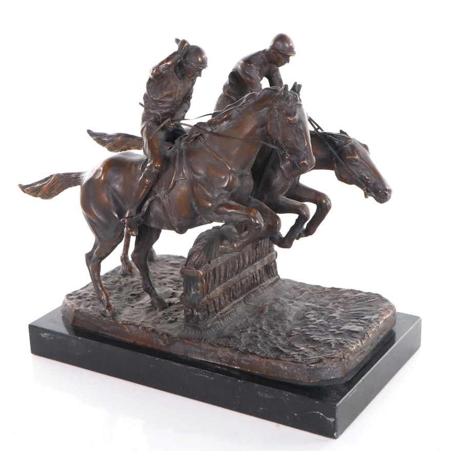 Bronze Sculpture after Isidore Jules Bonheur "Steeplechase"