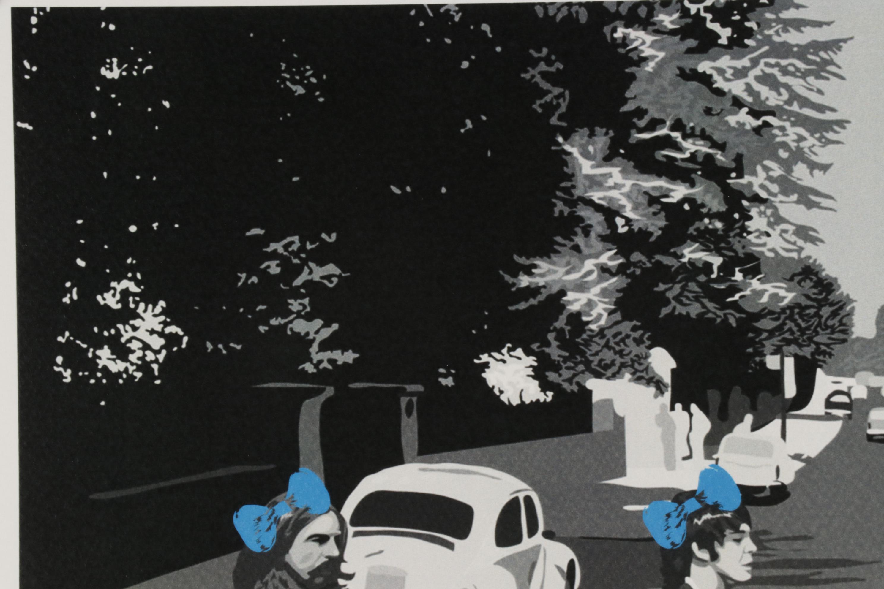 Death NYC Pop Art Graphic Print "Beatles Crossing Blue," 2020