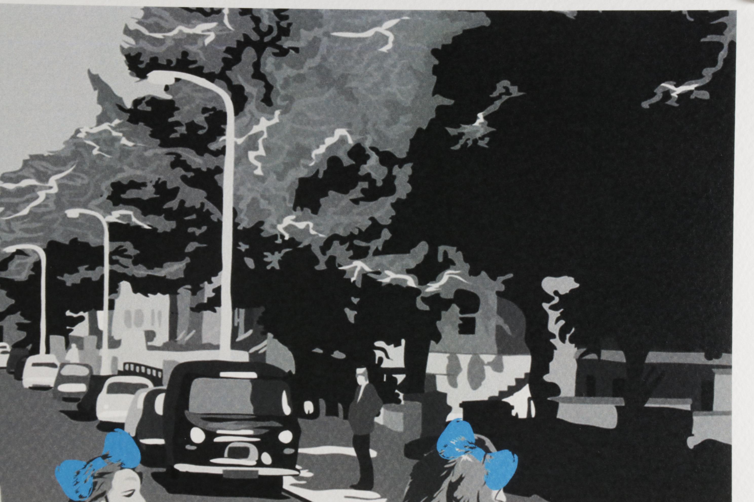 Death NYC Pop Art Graphic Print "Beatles Crossing Blue," 2020