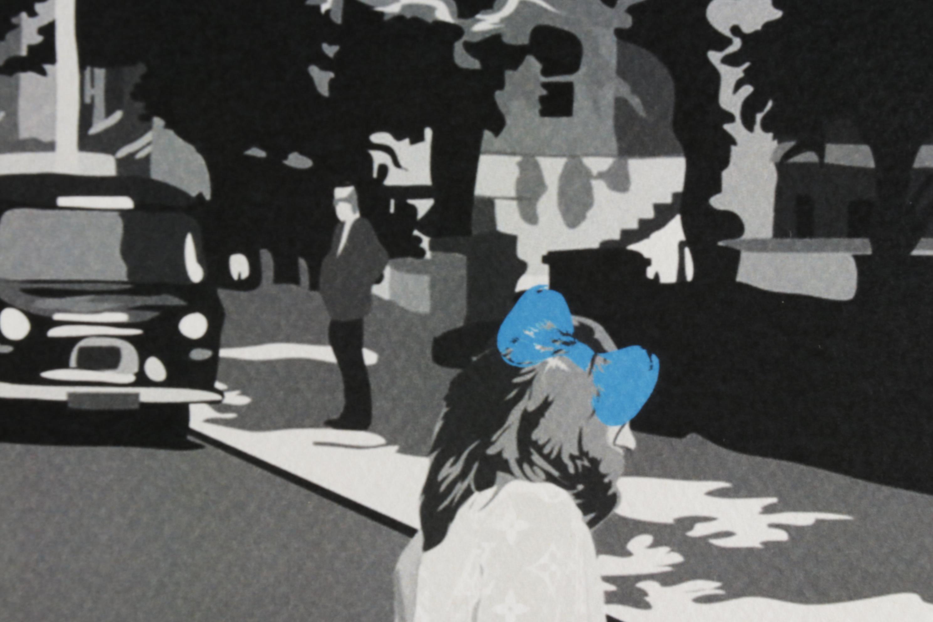 Death NYC Pop Art Graphic Print "Beatles Crossing Blue," 2020