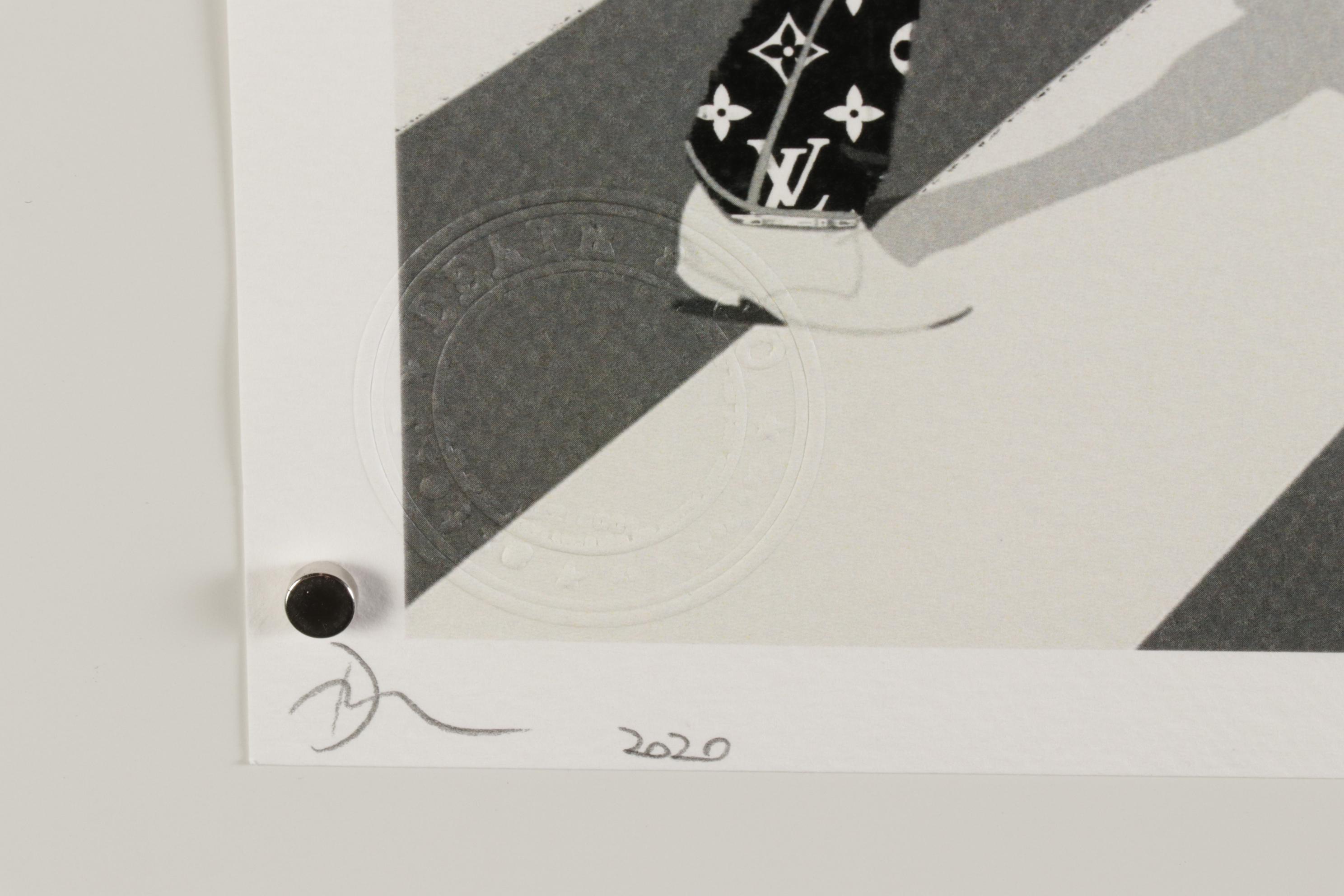 Death NYC Pop Art Graphic Print "Beatles Crossing Blue," 2020