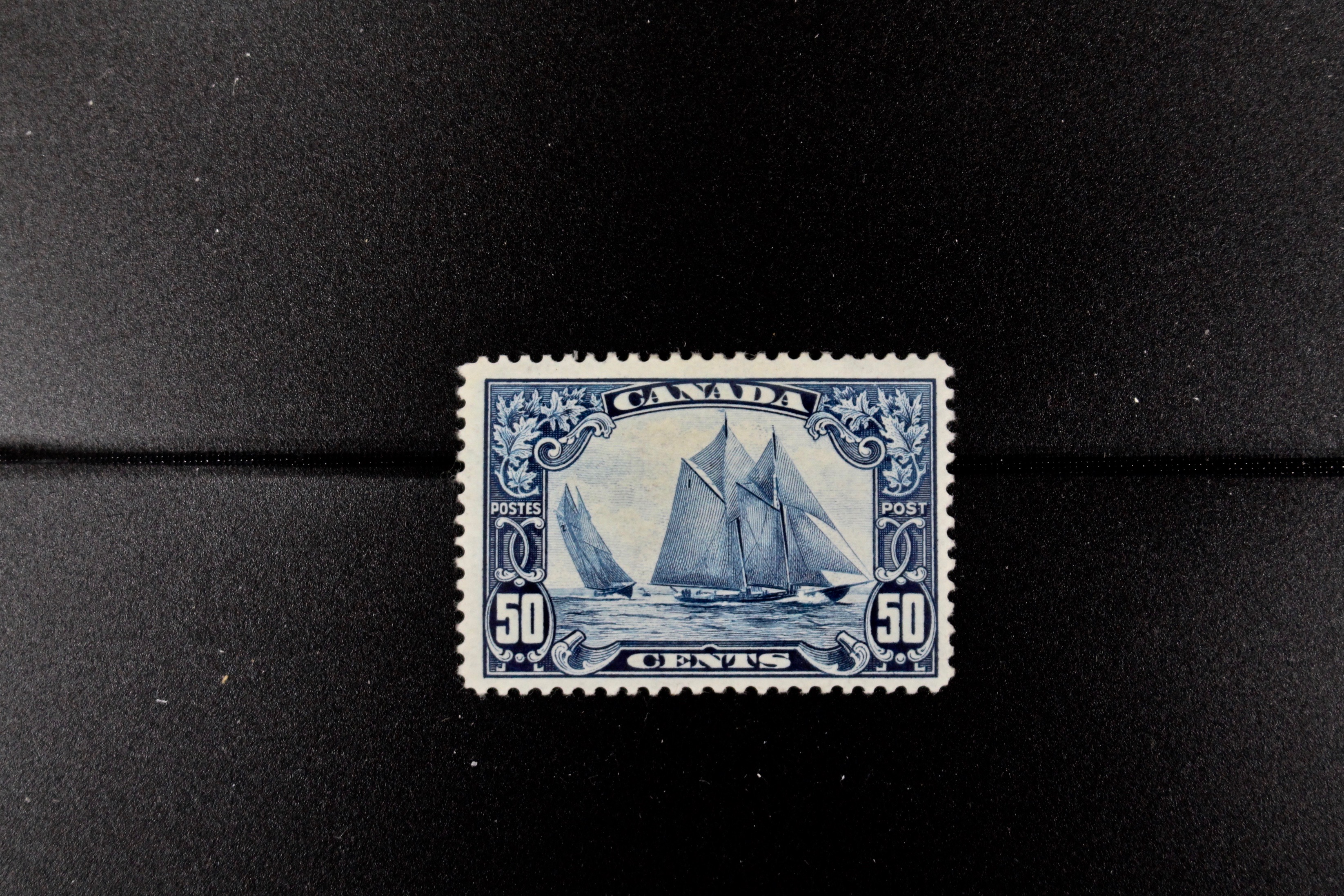 Canadian 50-Cent MH Postage Stamp, "Bluenose" Schooner