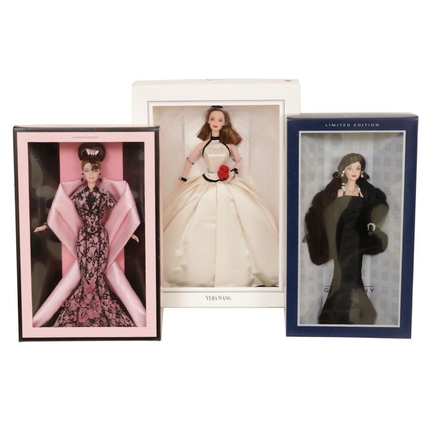 Givenchy, Vera Wang, and Hanae Mori for Mattel Limited Edition Barbie Dolls