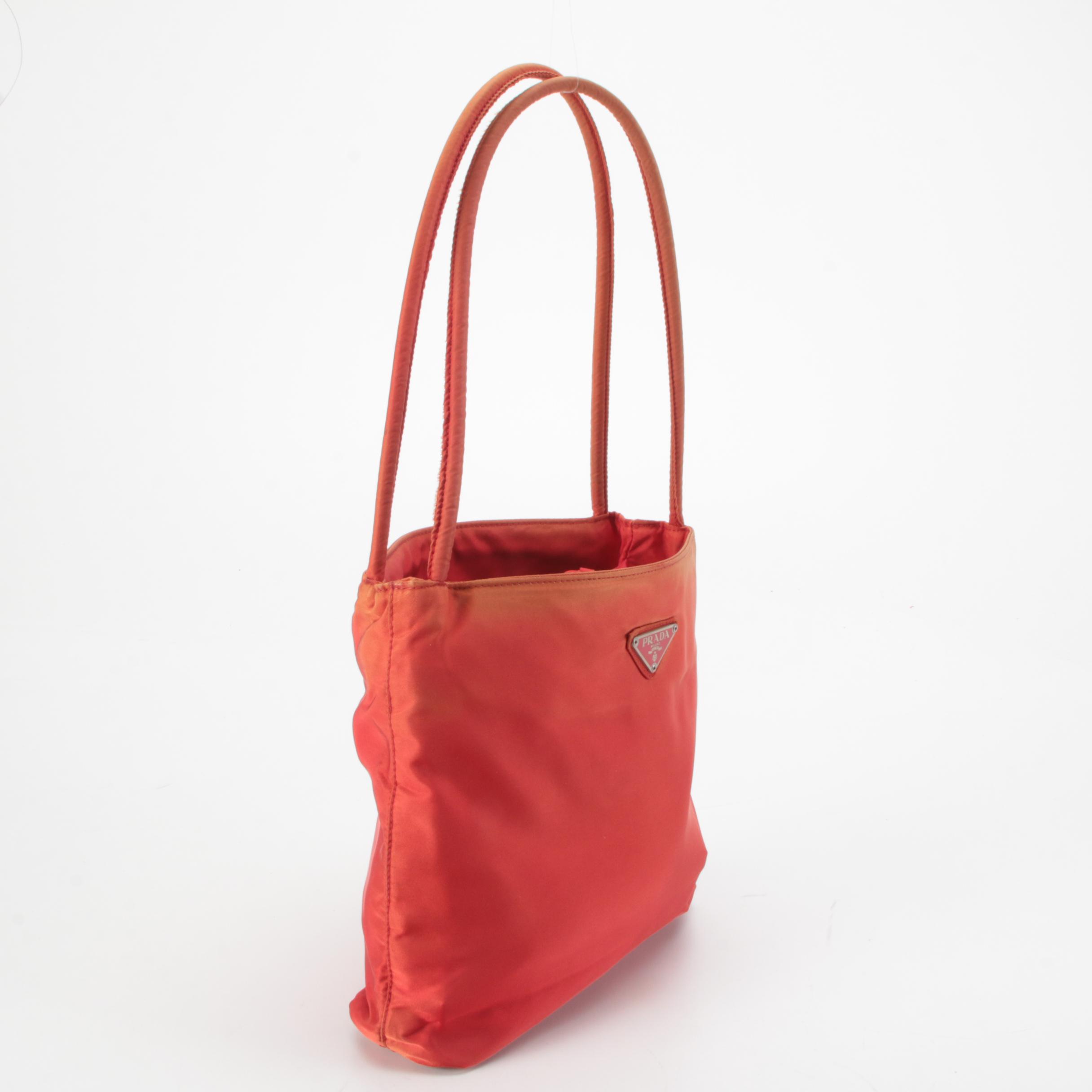 Prada Rosso City Tessuto Nylon Shoulder Bag