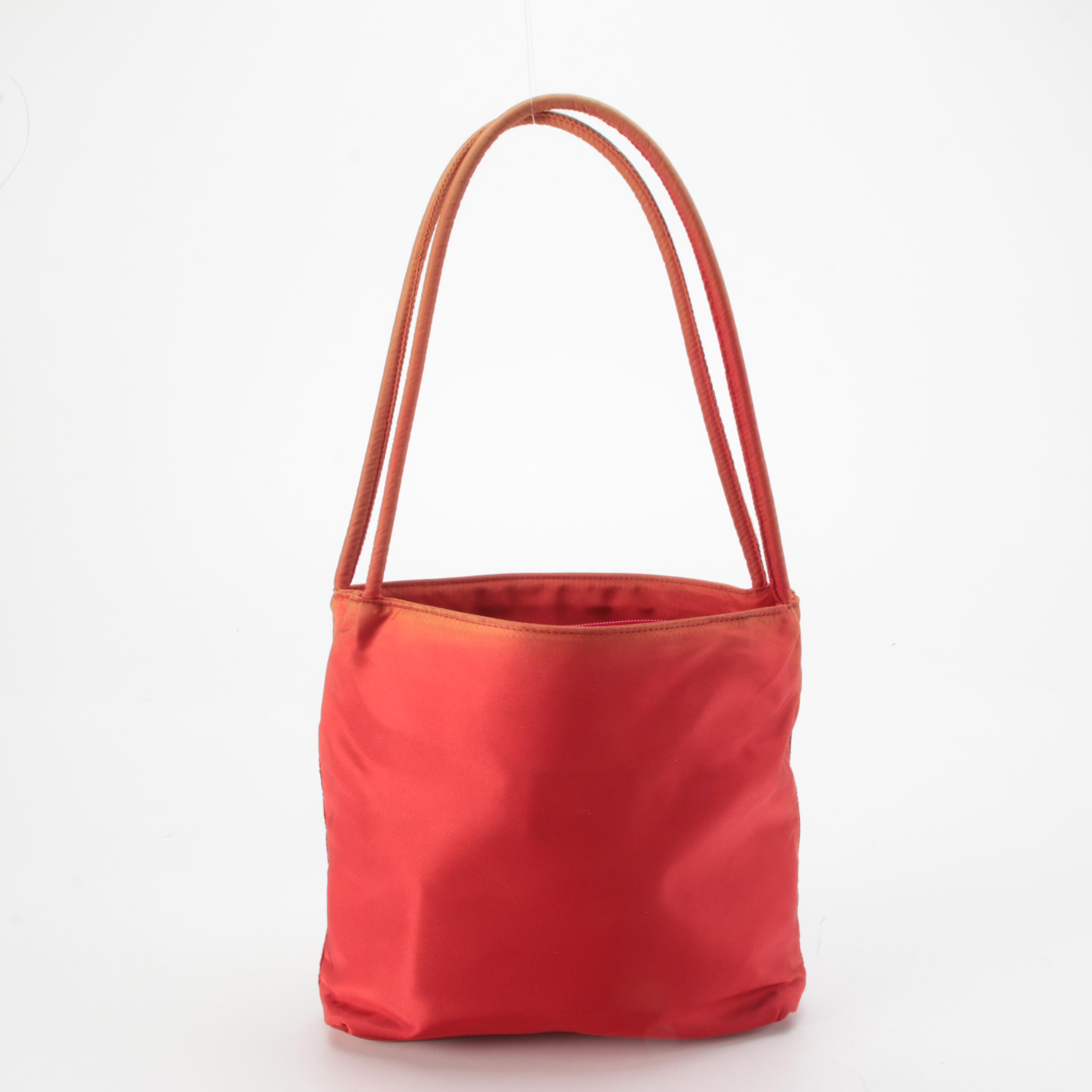 Prada Rosso City Tessuto Nylon Shoulder Bag