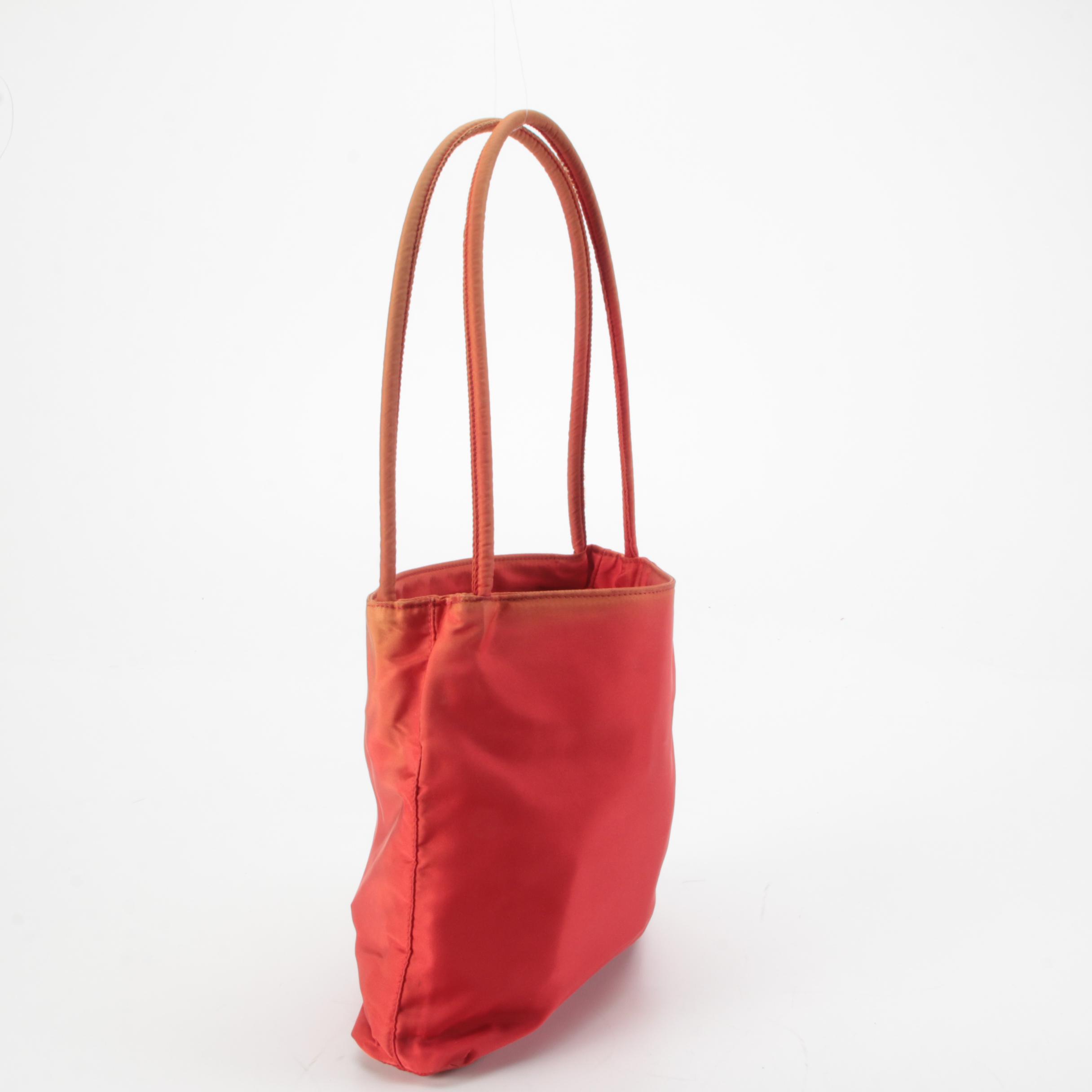 Prada Rosso City Tessuto Nylon Shoulder Bag