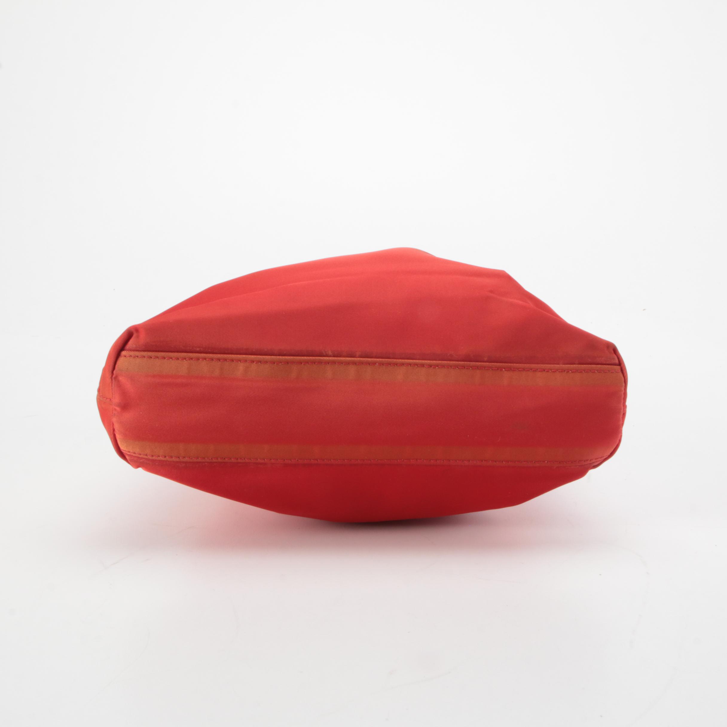Prada Rosso City Tessuto Nylon Shoulder Bag