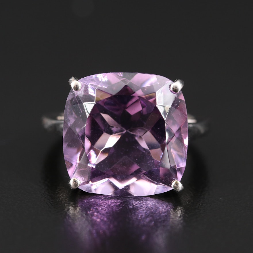 Sterling Amethyst Cocktail Ring