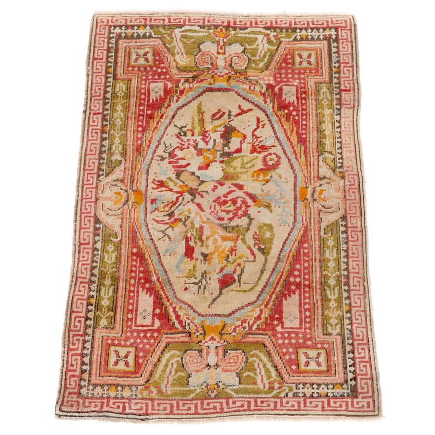 3'6 x 5'7 Hand-Knotted Turkish Village Area Rug