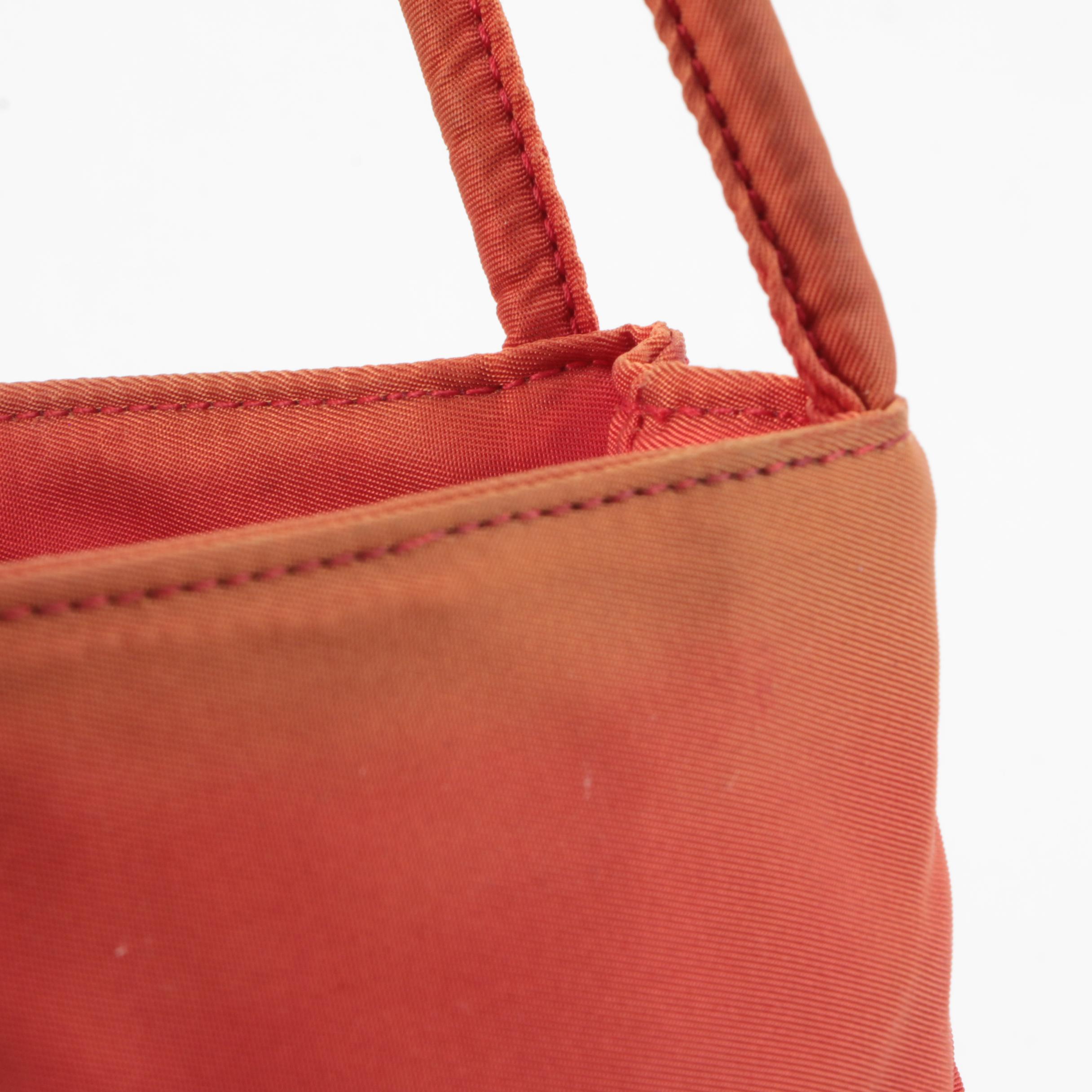 Prada Rosso City Tessuto Nylon Shoulder Bag