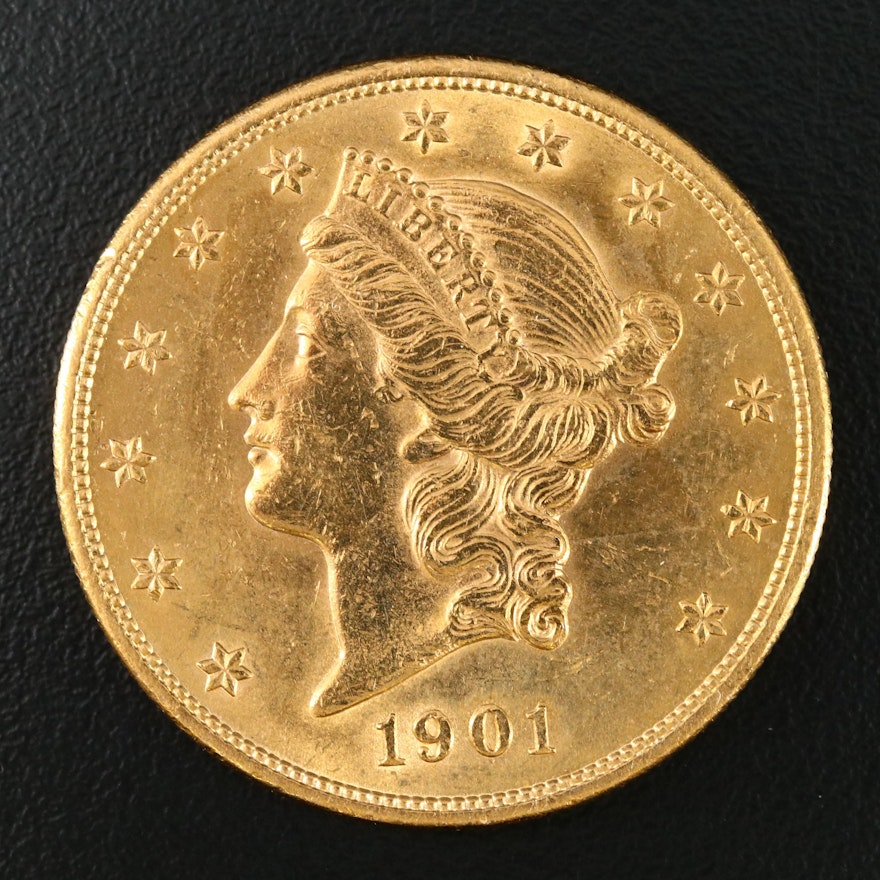 1901 Liberty Head $20 Gold Double Eagle