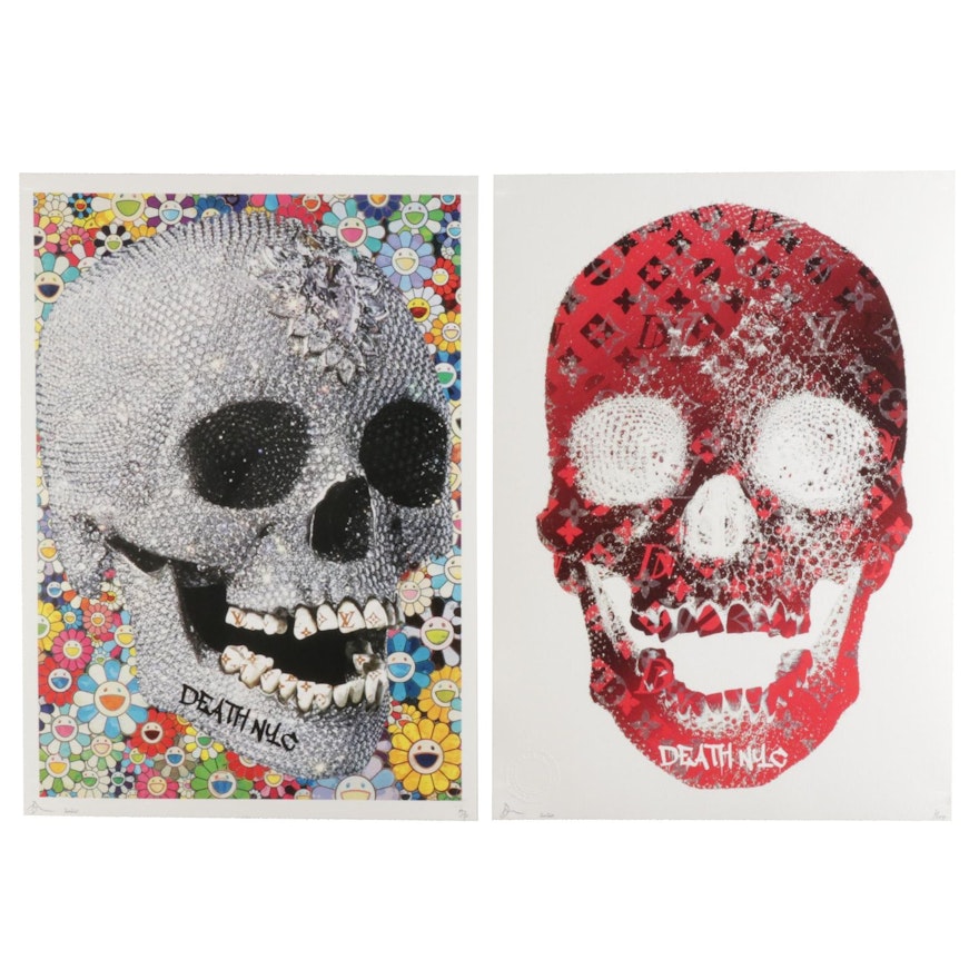 Death NYC Pop Art Graphic Prints Featuring Skulls, 2020