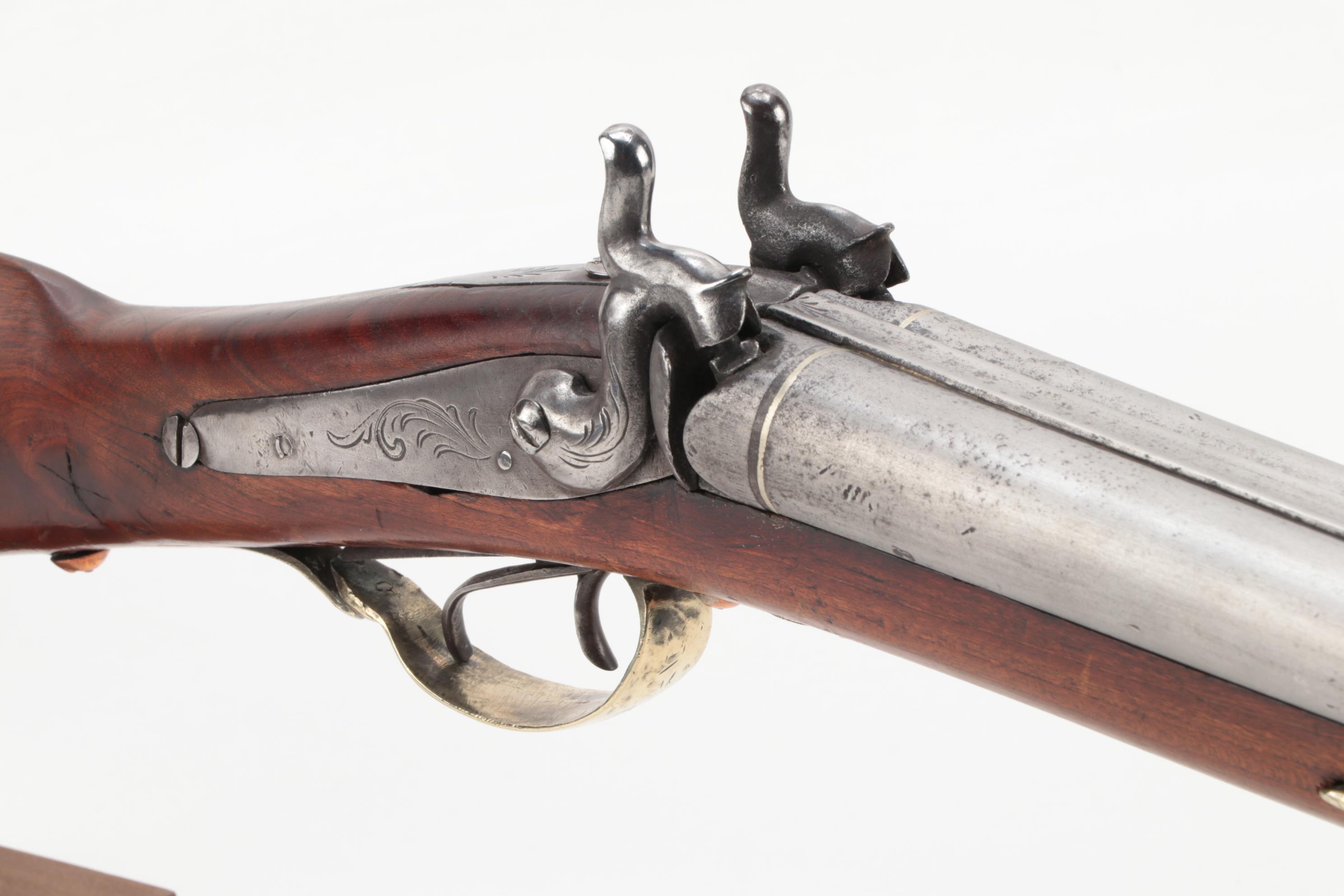 Antique Percussion Cap Side by Side Shotgun