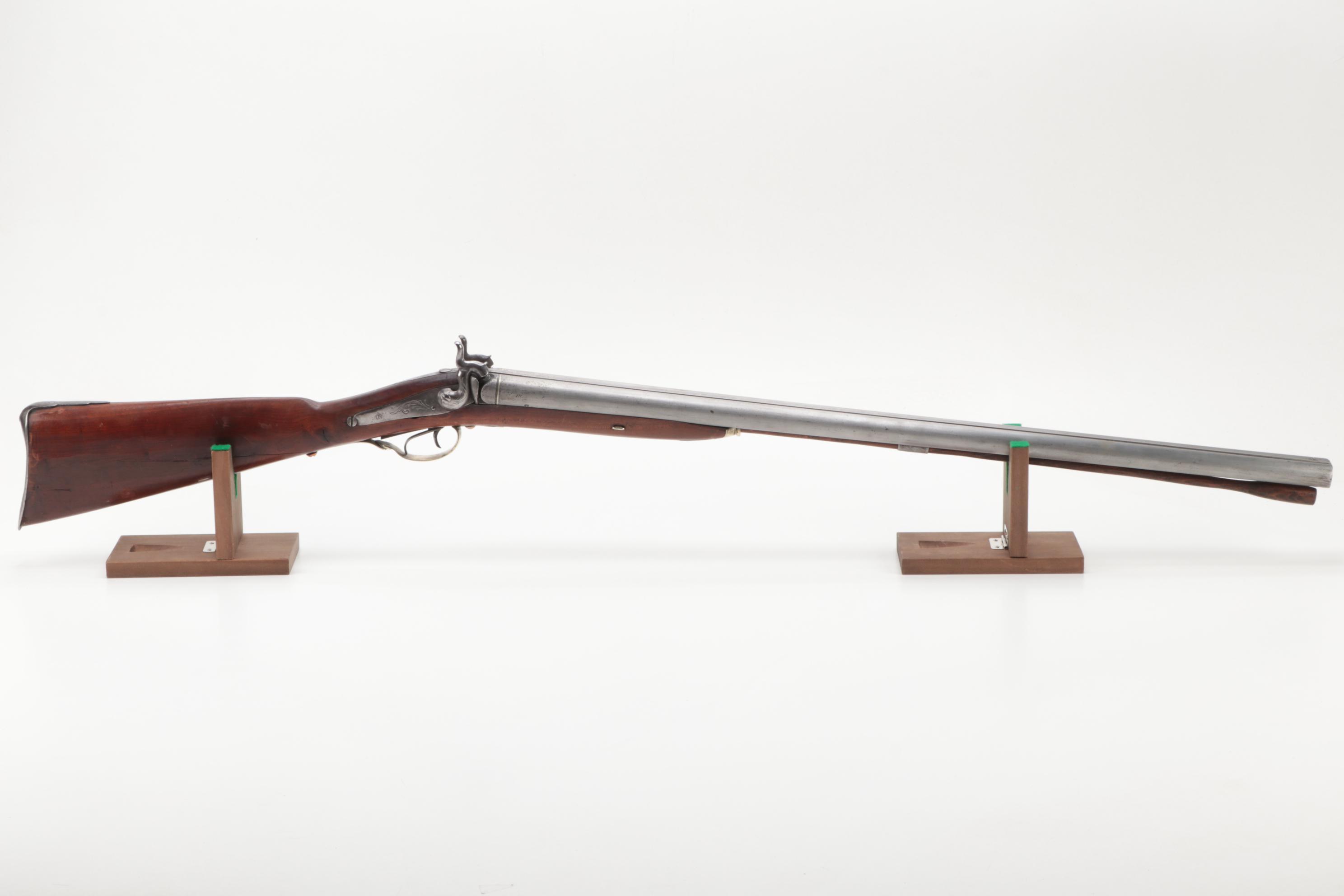 Antique Percussion Cap Side by Side Shotgun