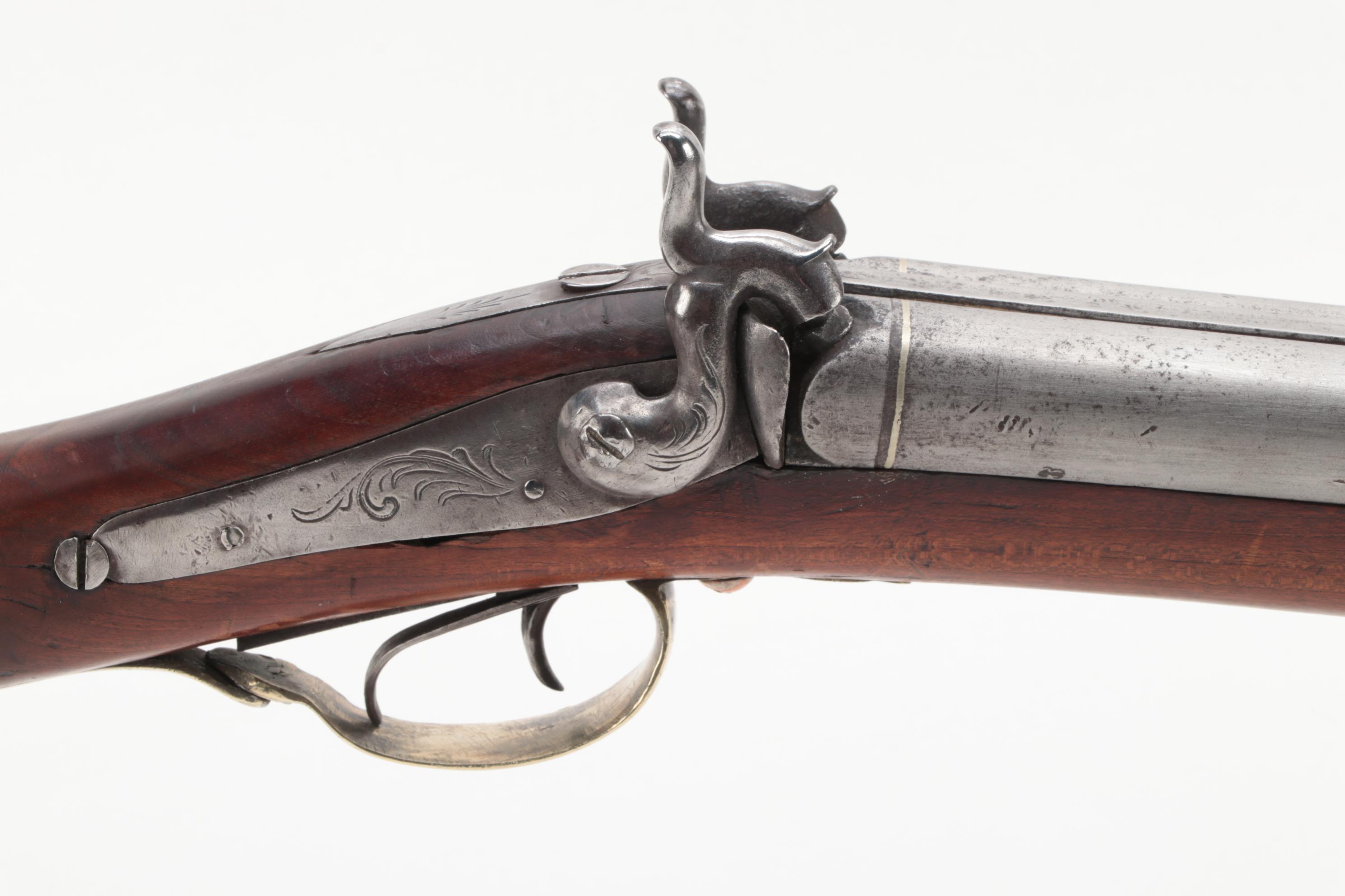 Antique Percussion Cap Side by Side Shotgun