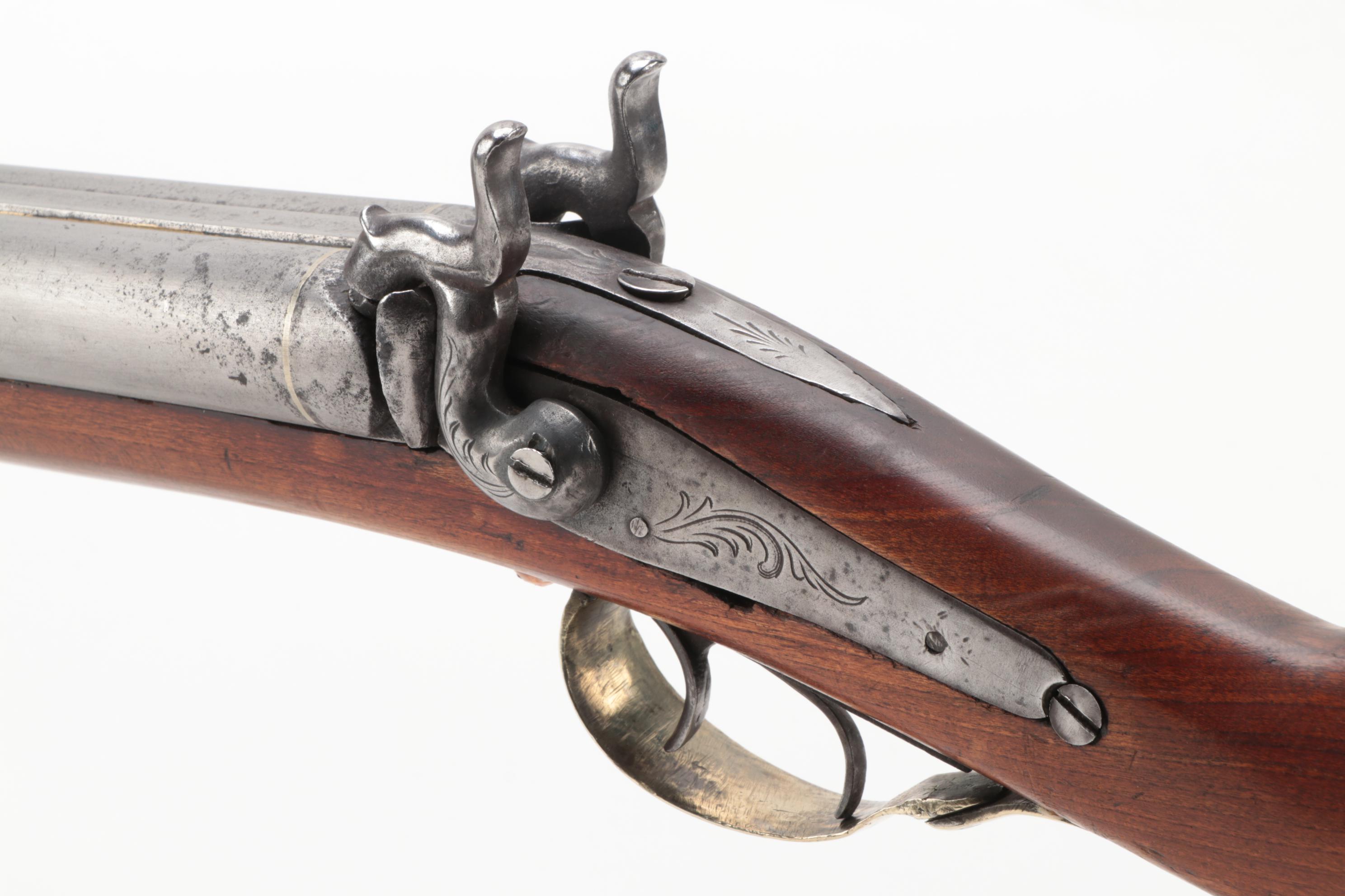 Antique Percussion Cap Side by Side Shotgun