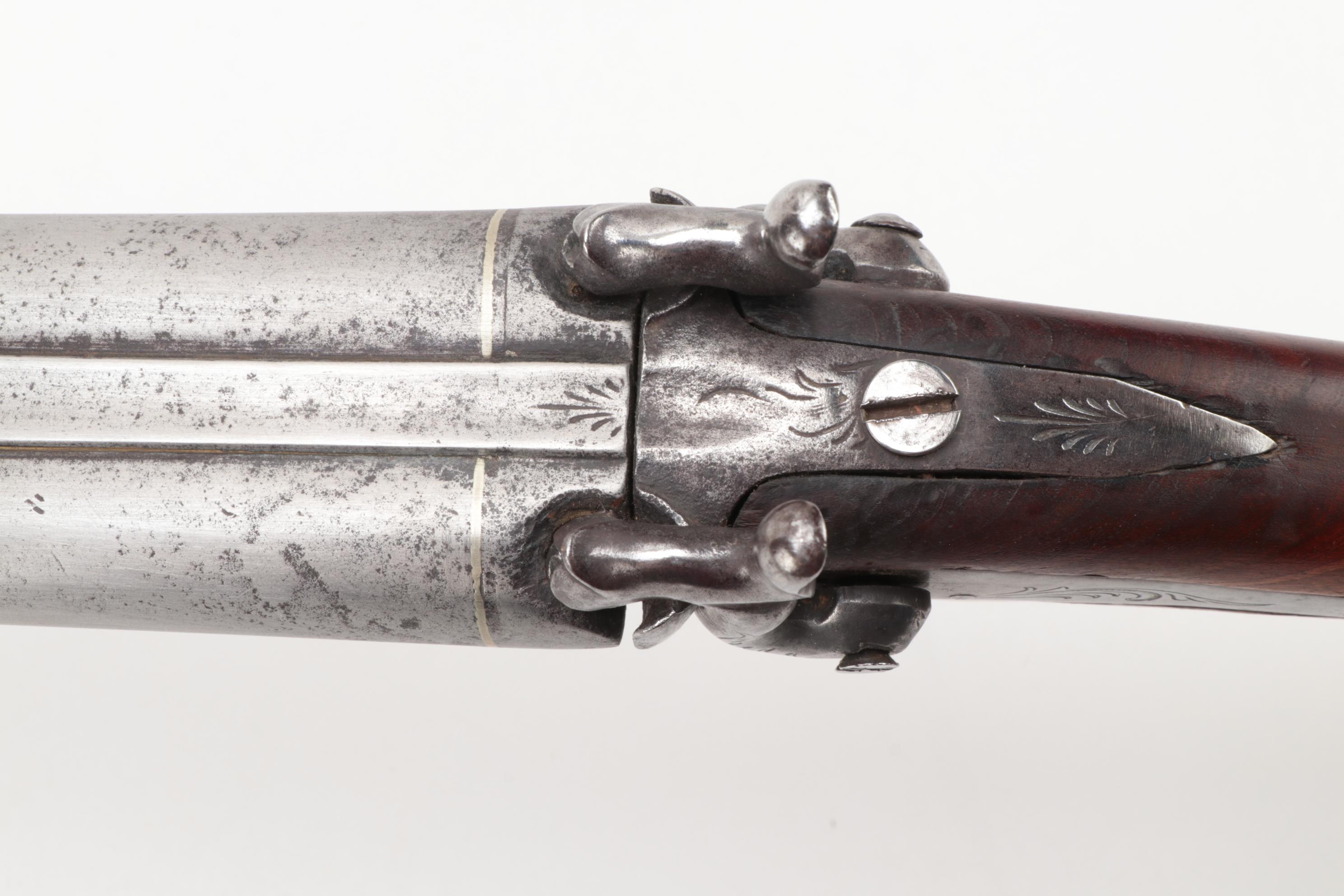 Antique Percussion Cap Side by Side Shotgun