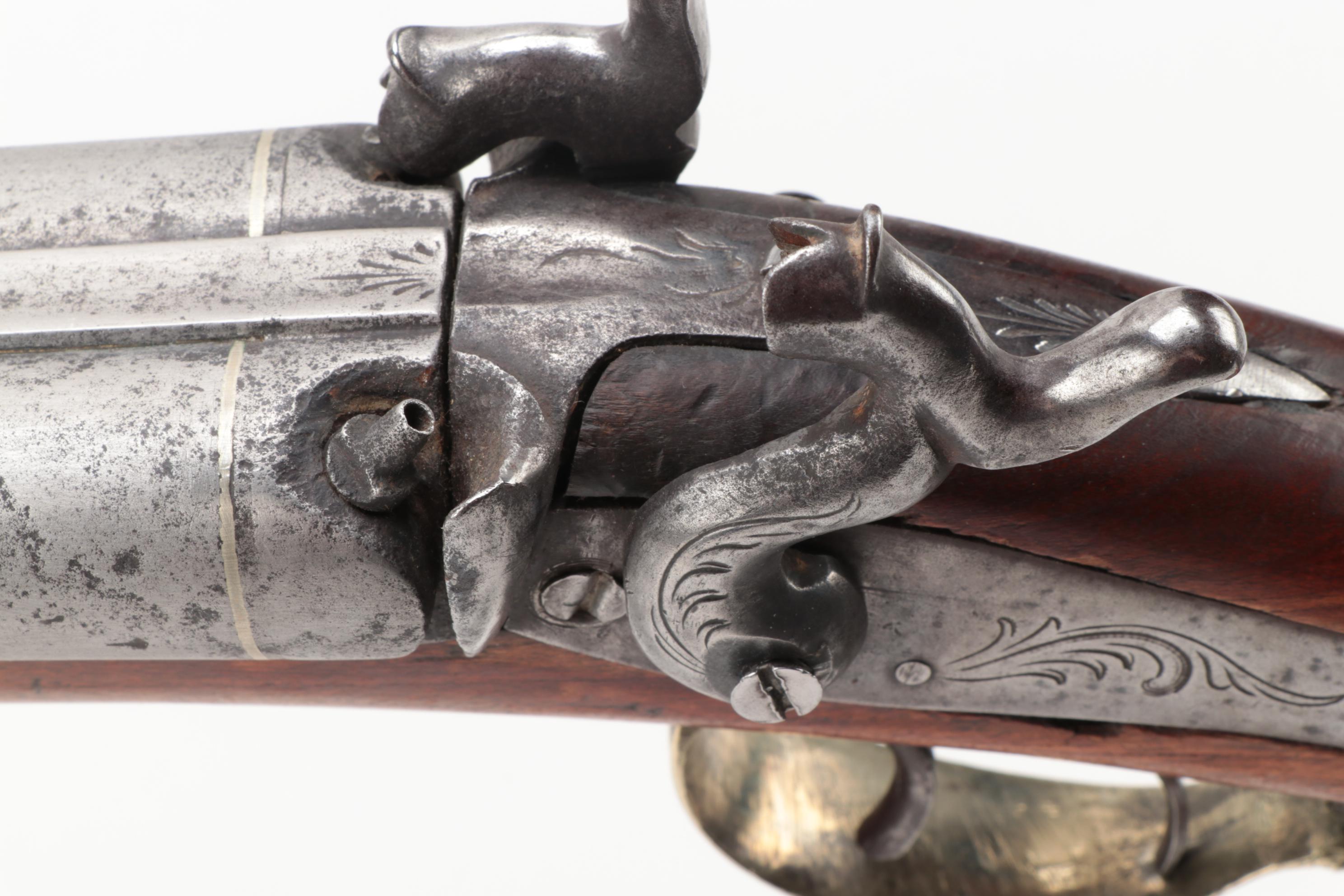 Antique Percussion Cap Side by Side Shotgun