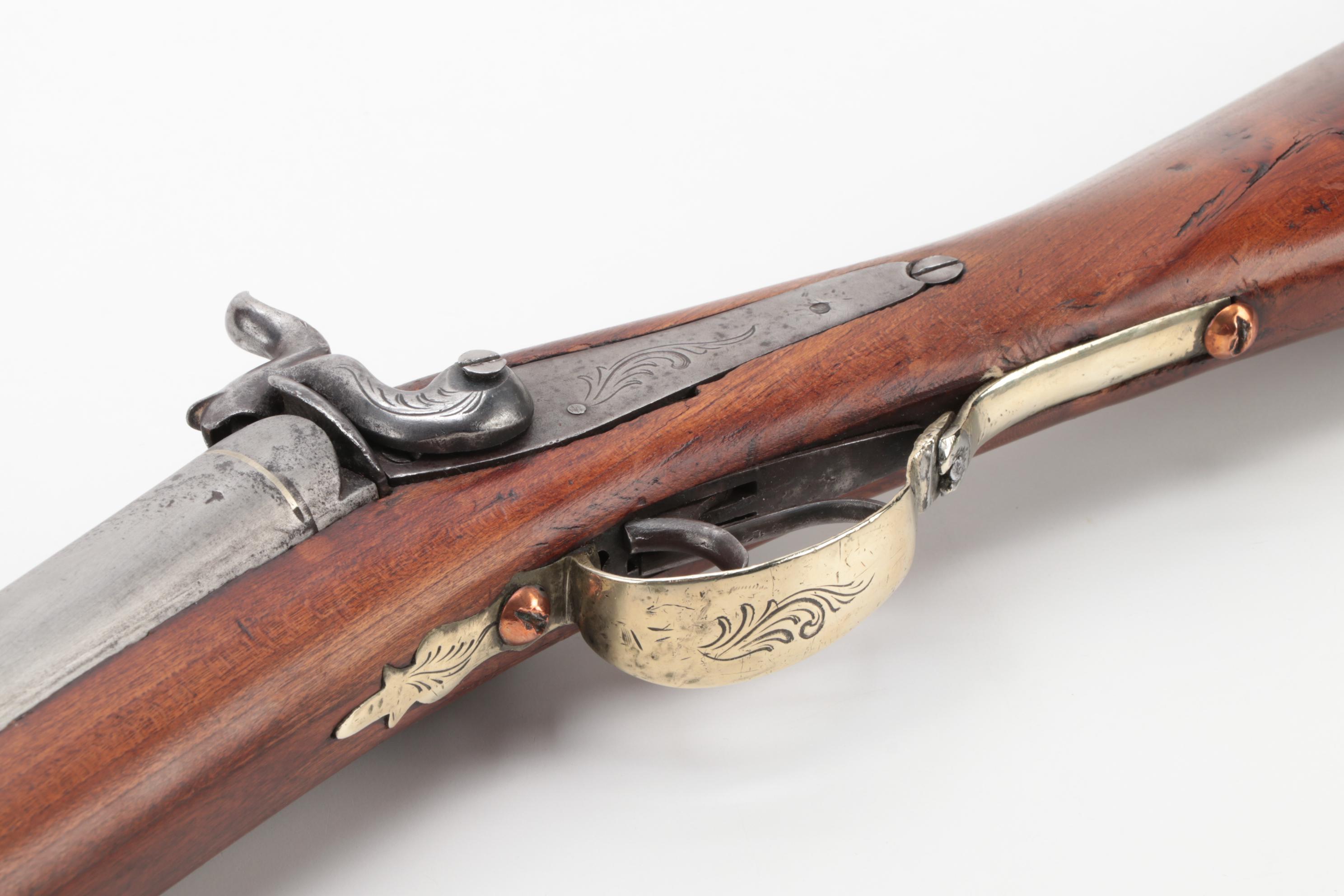 Antique Percussion Cap Side by Side Shotgun