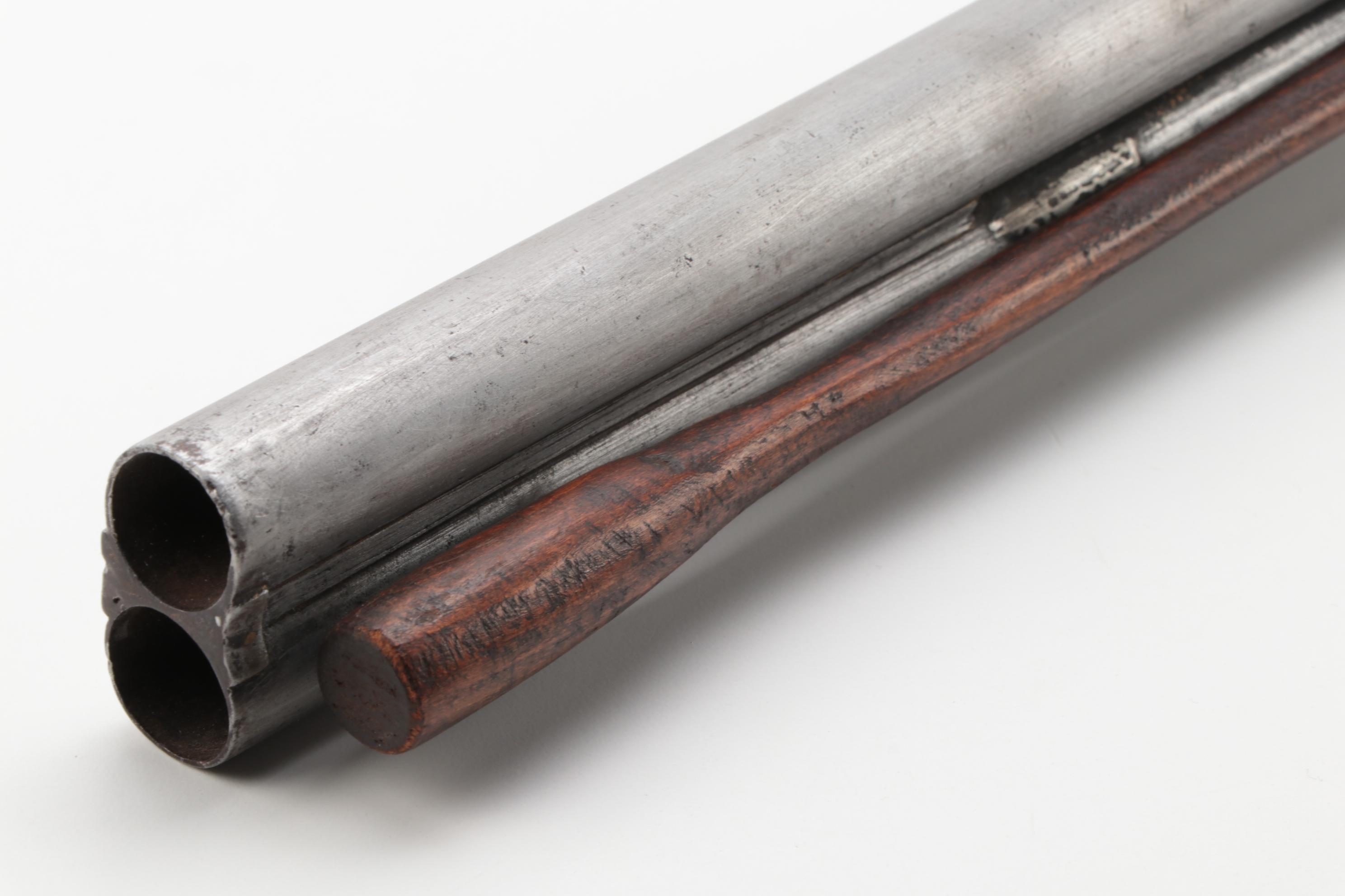 Antique Percussion Cap Side by Side Shotgun