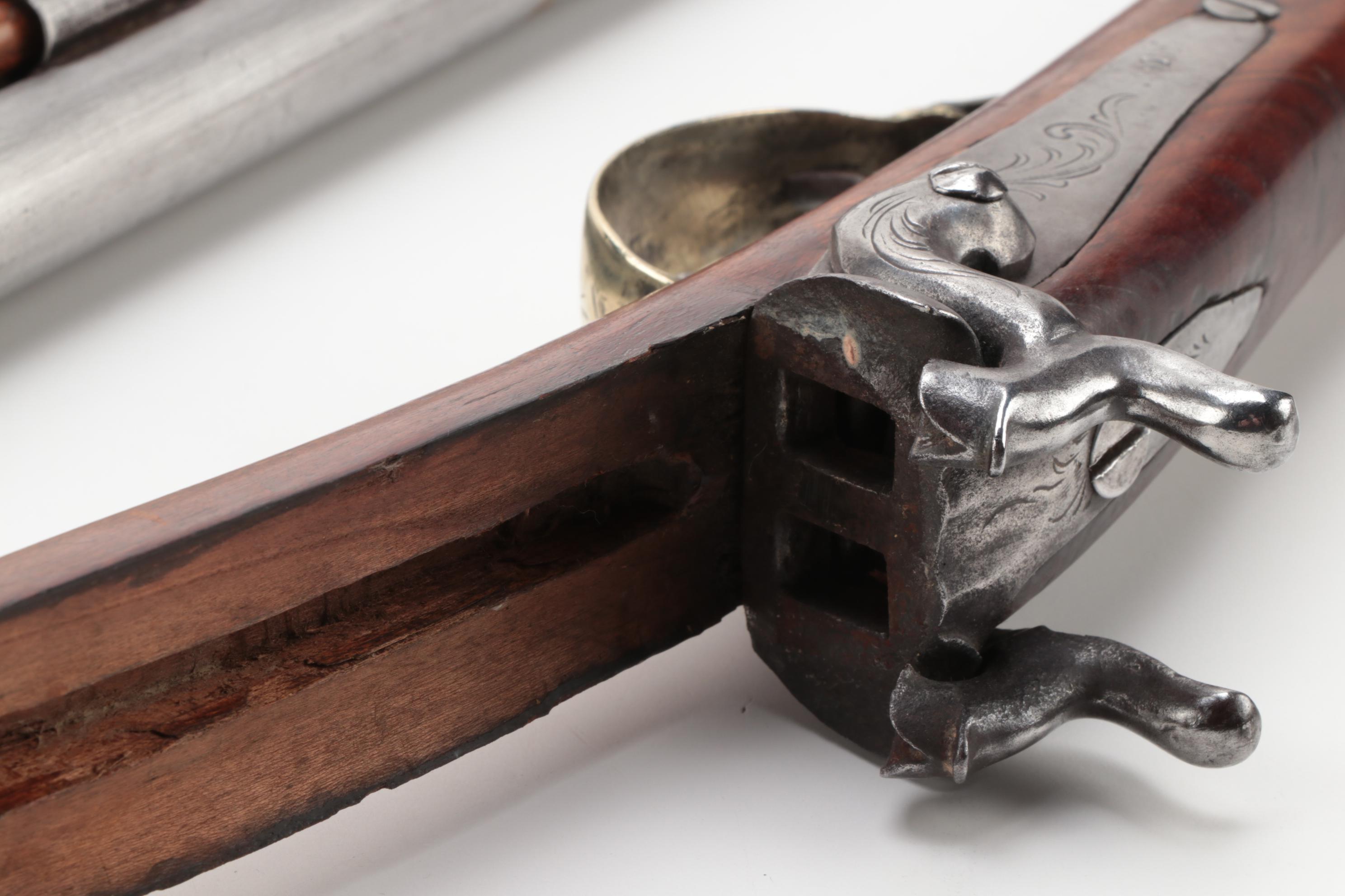 Antique Percussion Cap Side by Side Shotgun