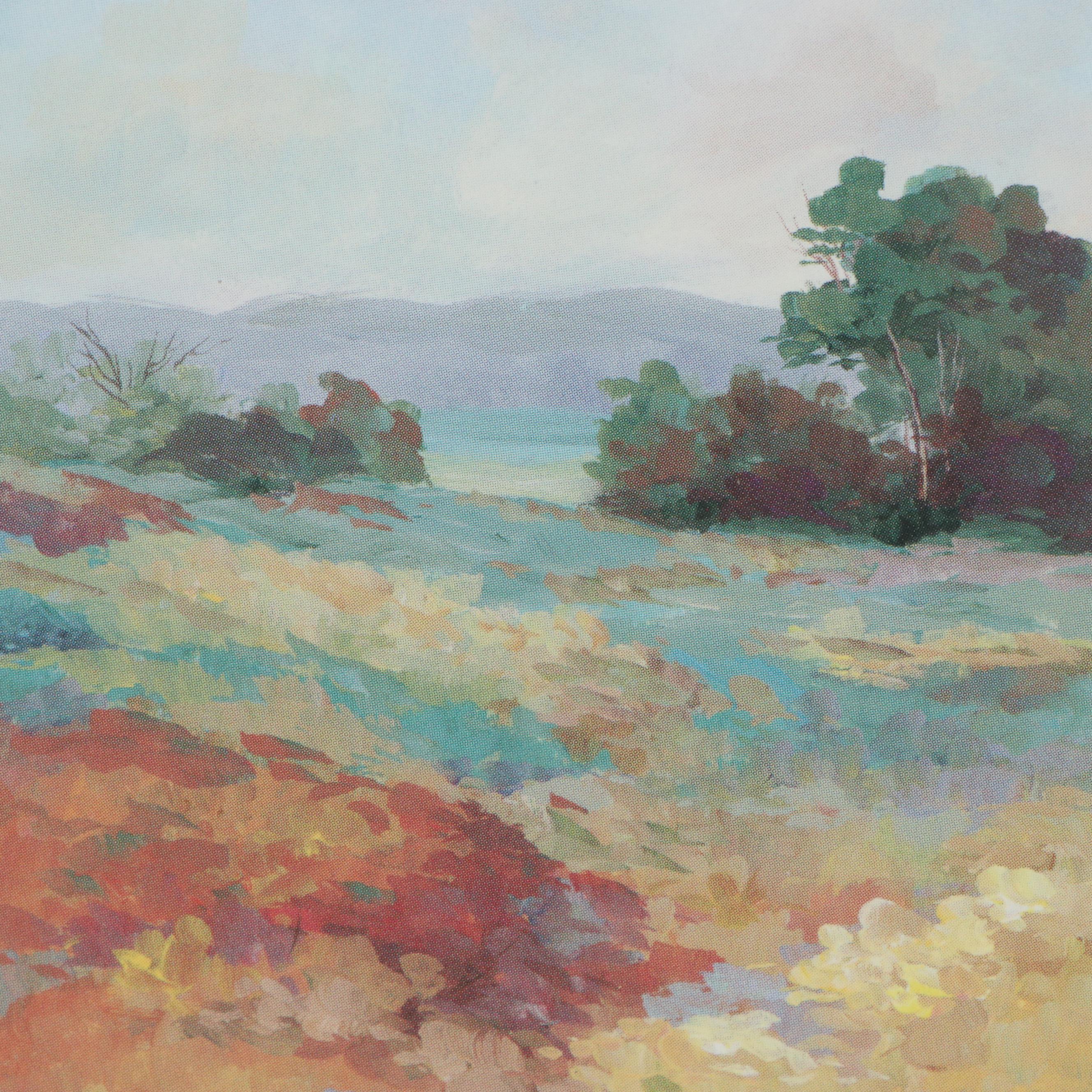 Offset Lithograph after Alix Stefan "Golden Moments," circa 2000