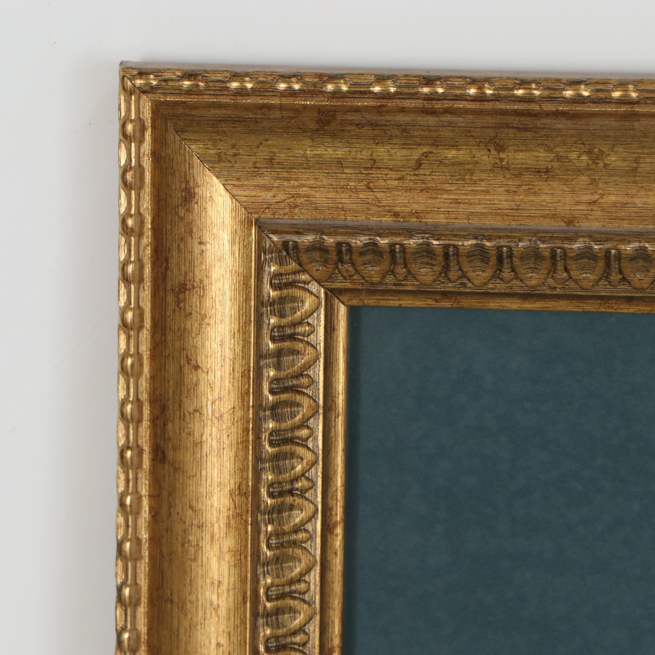 Offset Lithograph after Alix Stefan "Golden Moments," circa 2000